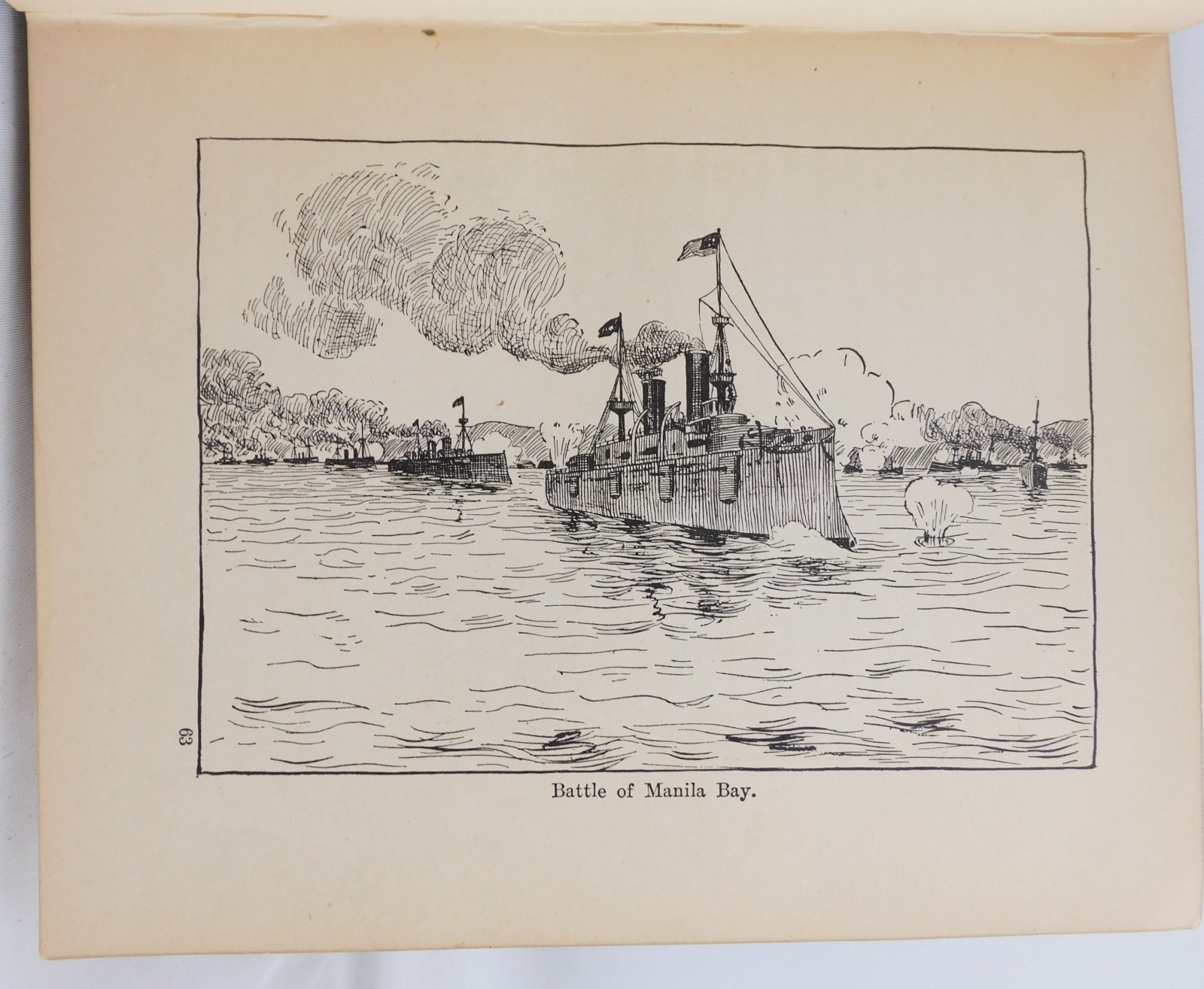 Antique Young People’s History Of The Spanish War 1900 Prescott Holmes Illus HC