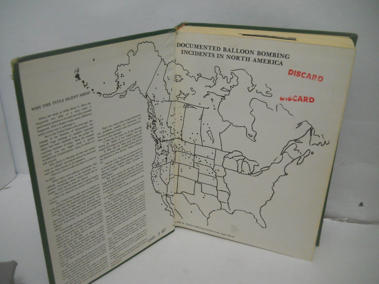 SILENT SIEGE: JAPANESE ATTACKS AGAINST NORTH AMERICA IN WWII~ Ex-Lib HC