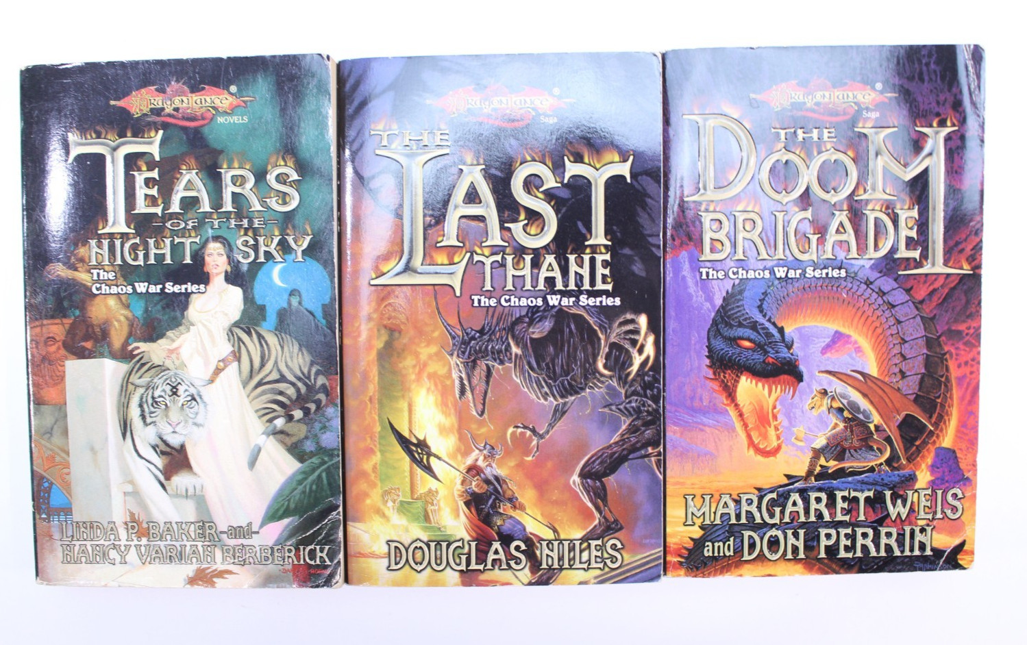 Chaos War Series Book Lot Doom Brigade Tears Night Sky Last Thane DragonLance