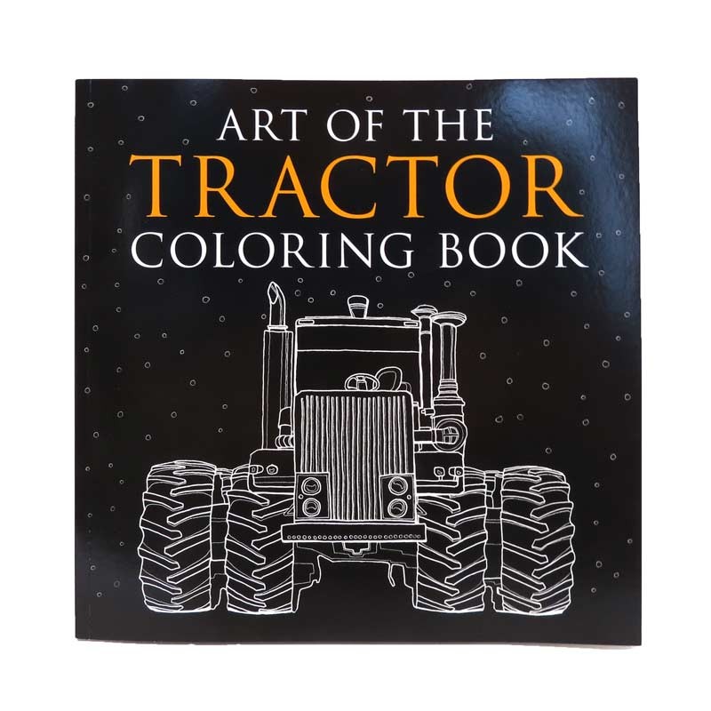Art of the Tractor Coloring Book with 80 pages.