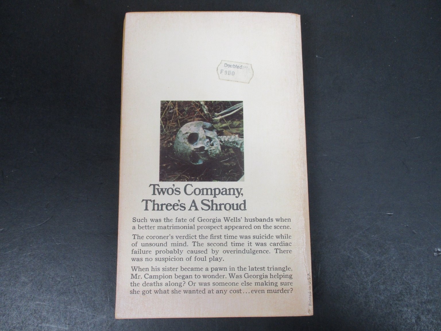 The Fashion In Shrouds Margery Allingham 1973 Second Printing Manor Books PB