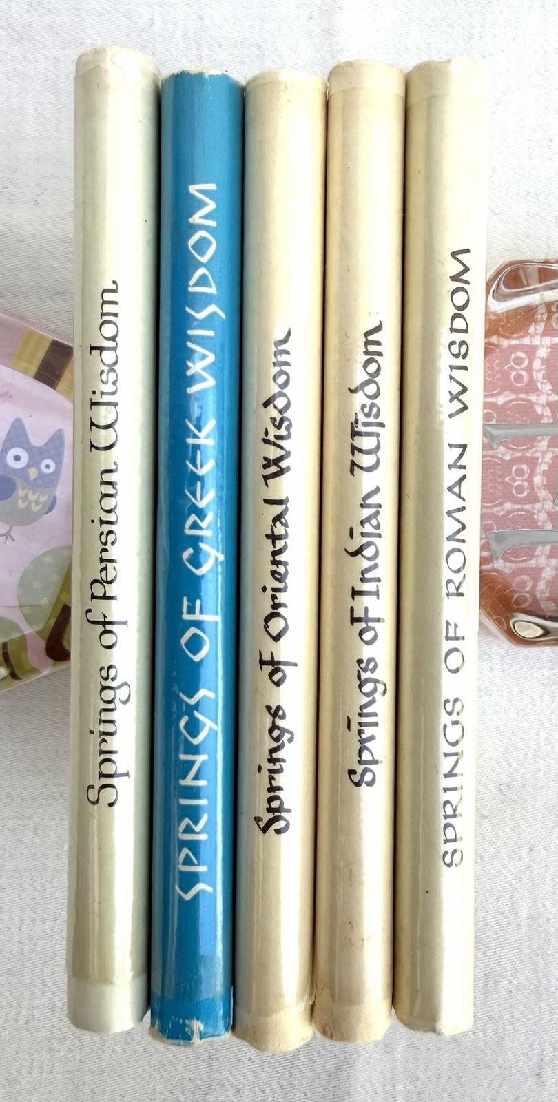 Rare 5 vol Set „Springs of Wisdom“ Vintage Series (1960s) Mini Book Near Fine
