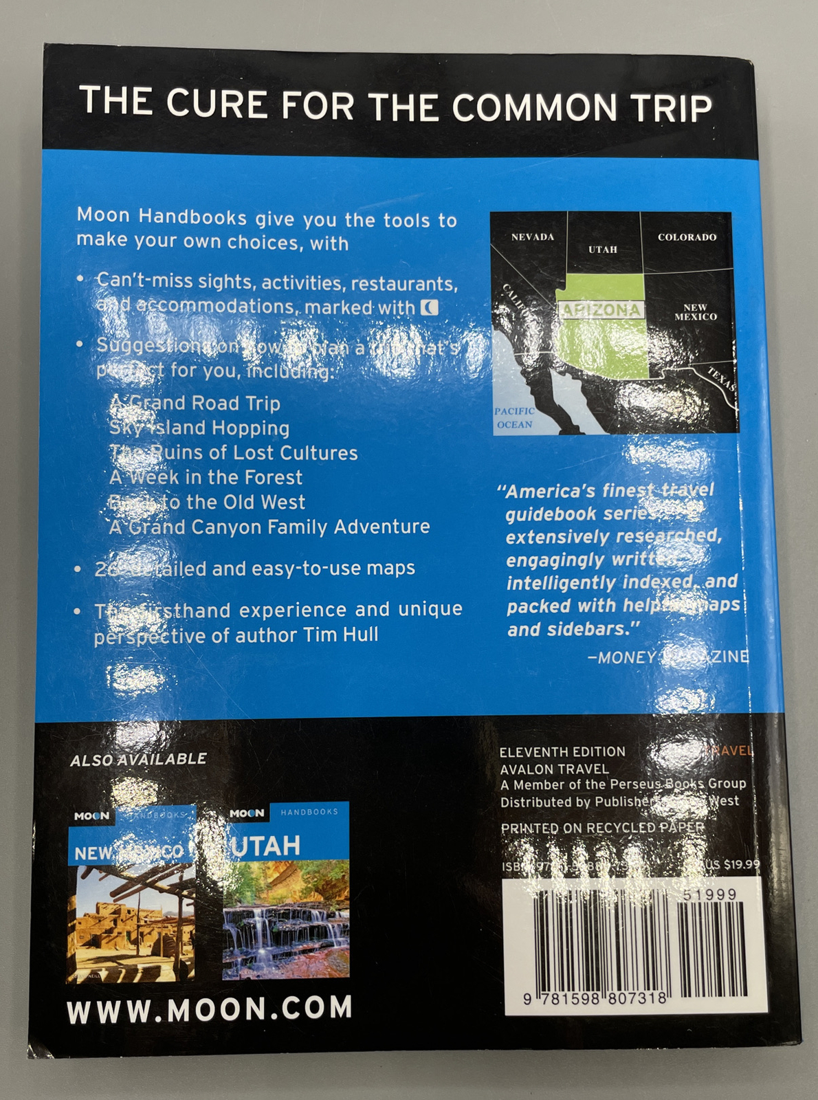 Moon Handbooks Arizona USA Travel Guide by Tim Hull Paperback Book