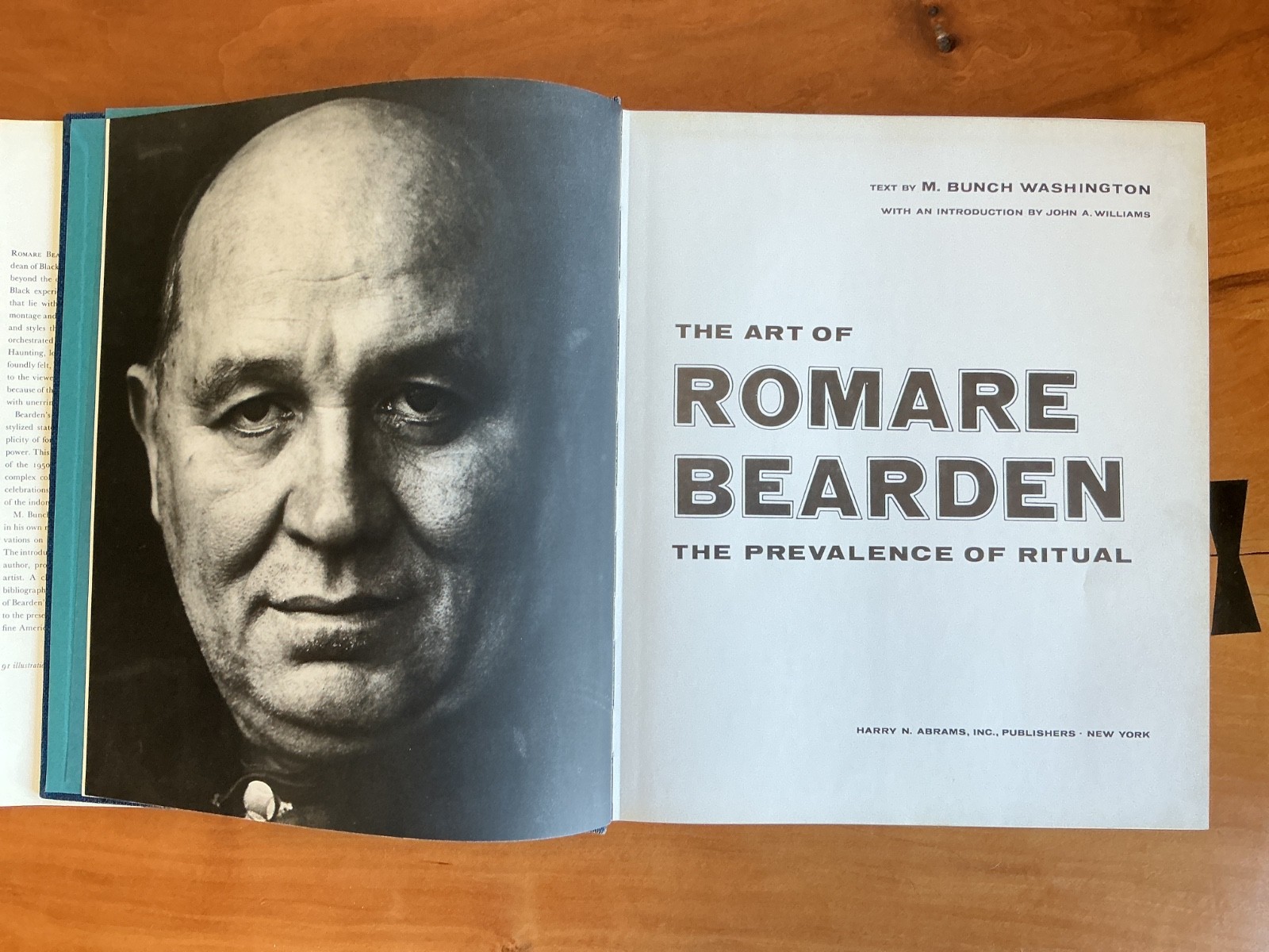 Art of Romare Bearden by M. Bunch Washington 1973 HC DJ Abrams