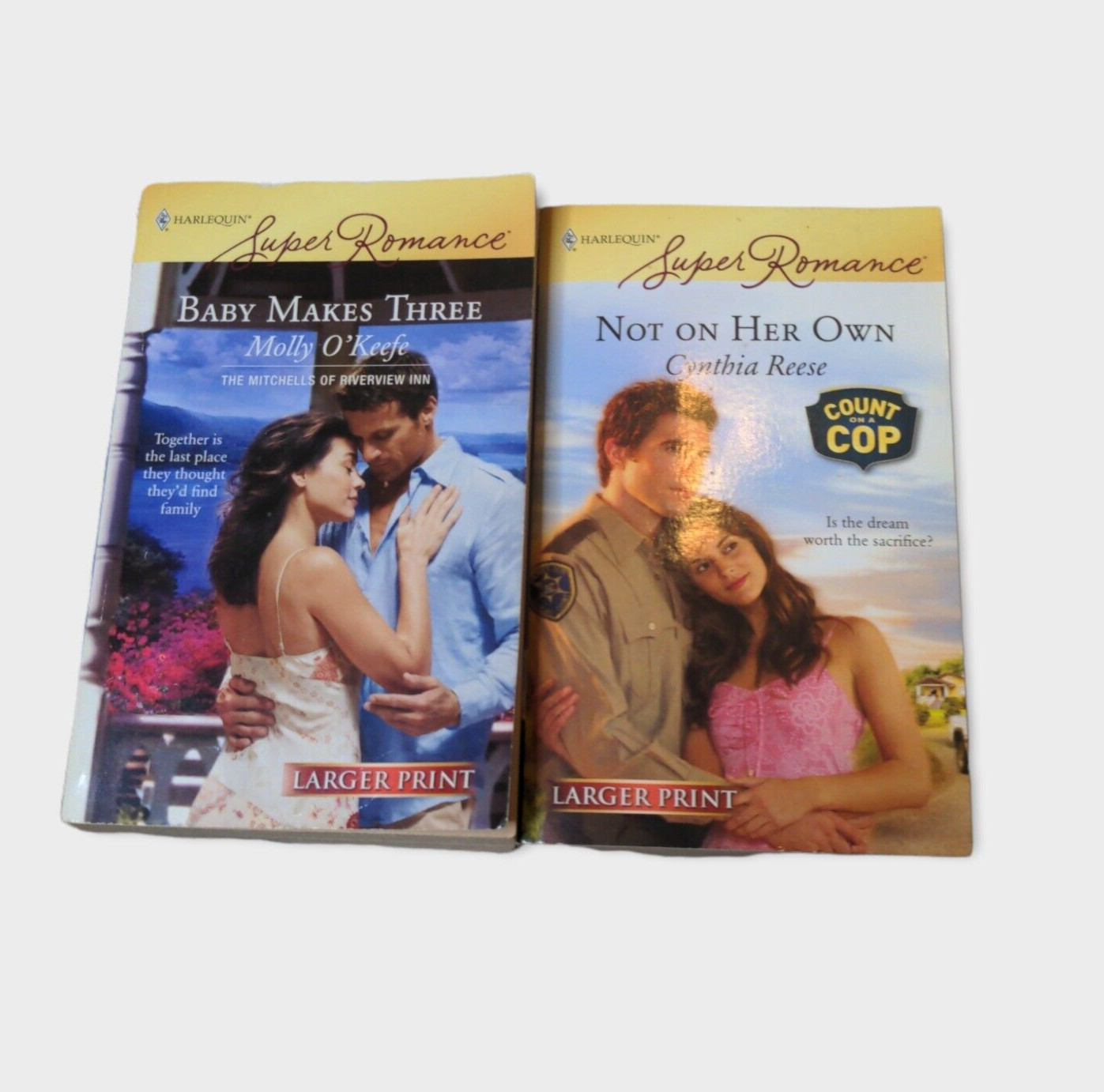 Lot of 2 Harlequin Super Romance Books * Larger Print * #1460 & #1507