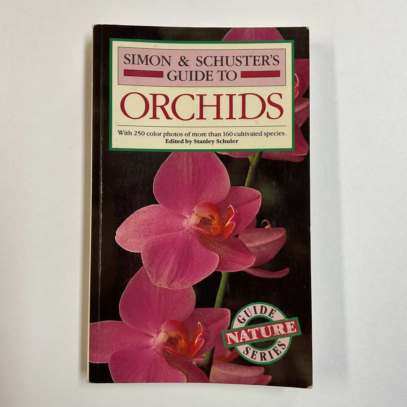 Simon & Schuster’s Guide To Orchids Paperback Book Color Photos Flowers Plants