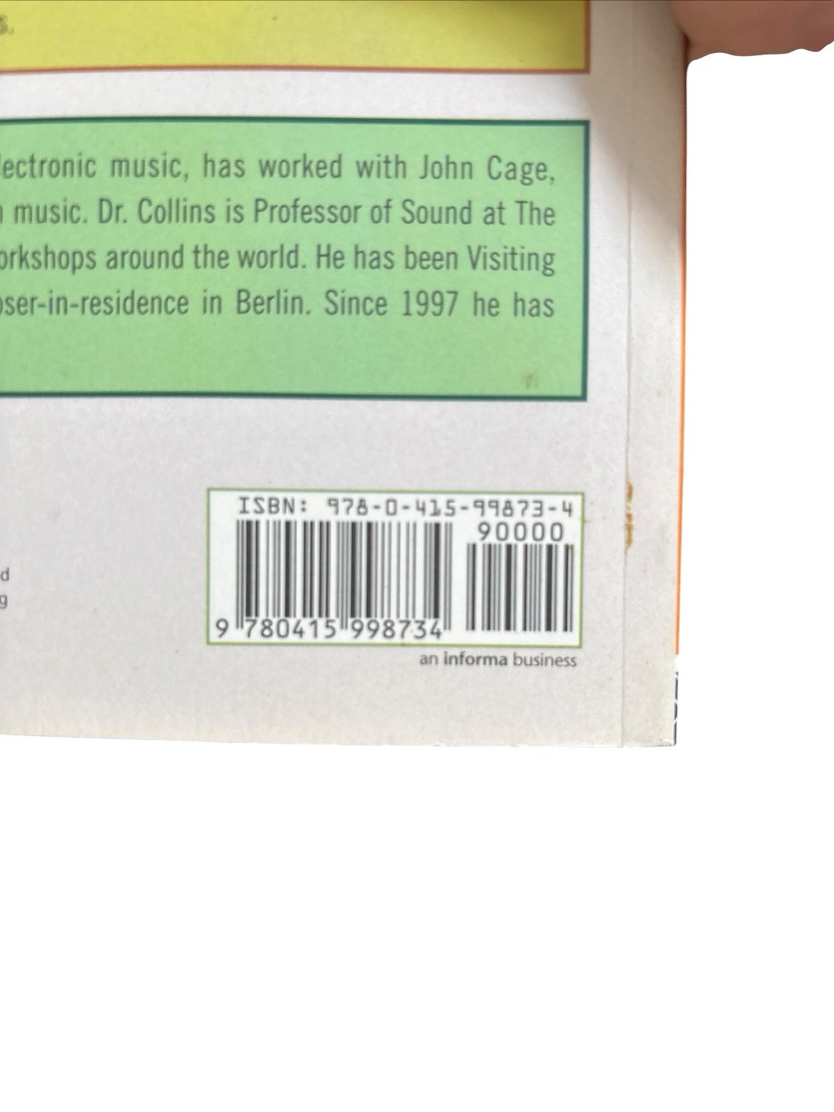 Handmade Electronic Music 2nd Ed Nicolas Collins Routledge Paperback DVD