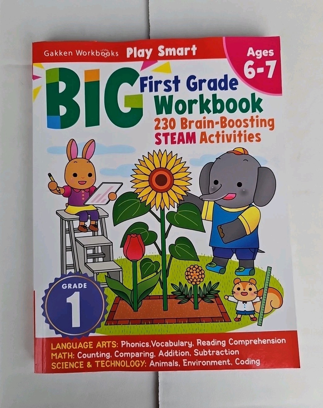 First Grade Play Smart BIG Workbook : 256 Pages, Ages 6 To 7 by Gakken early…