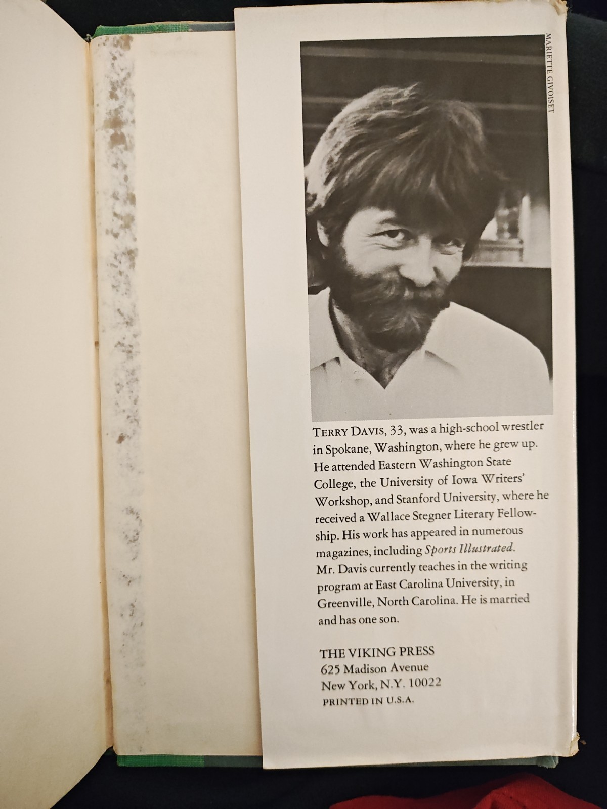 Vision Quest (1979, HC) 1st Edition GIFT INSCRIPTION BY AUTHOR Read Description