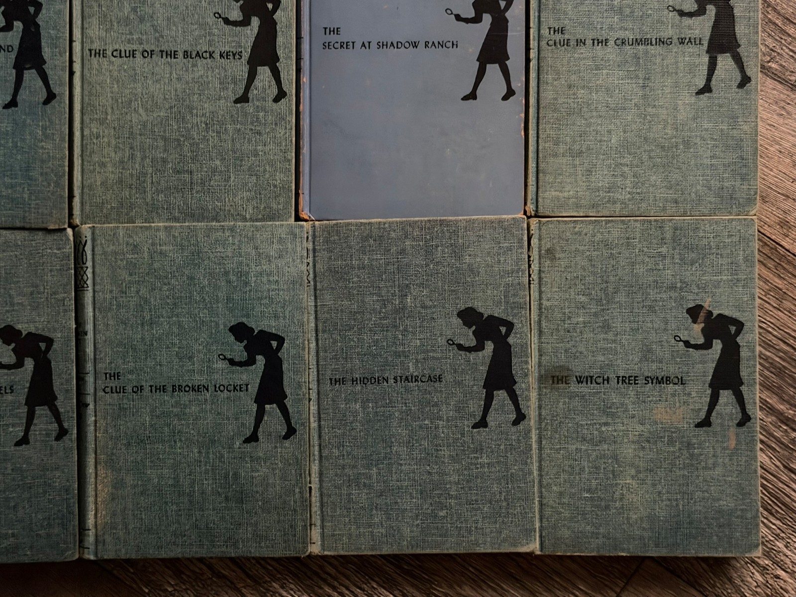 NANCY DREW MYSTERY STORY Book Hardcover 22pc Lot Blue Tweed Carolyn Keene