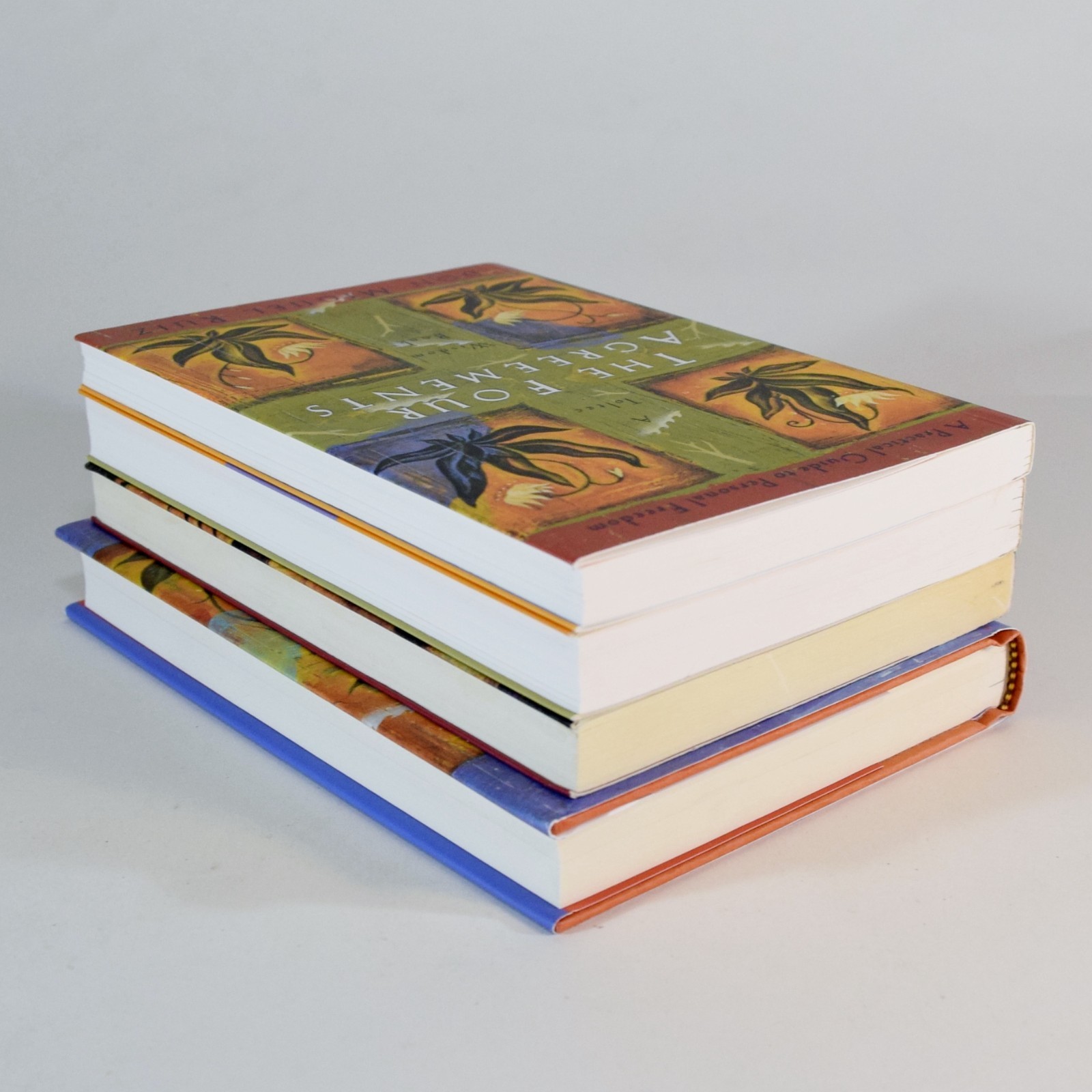 Don Miguel Ruiz Lot of 4 Toltec Wisdom books – Four Agreements Fifth Agreement