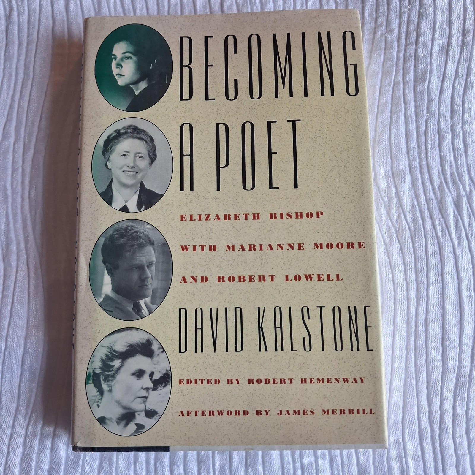 Vintage Becoming A Poet David Kalstone Farrar Straus & Giroux Beige HC DJ 1989