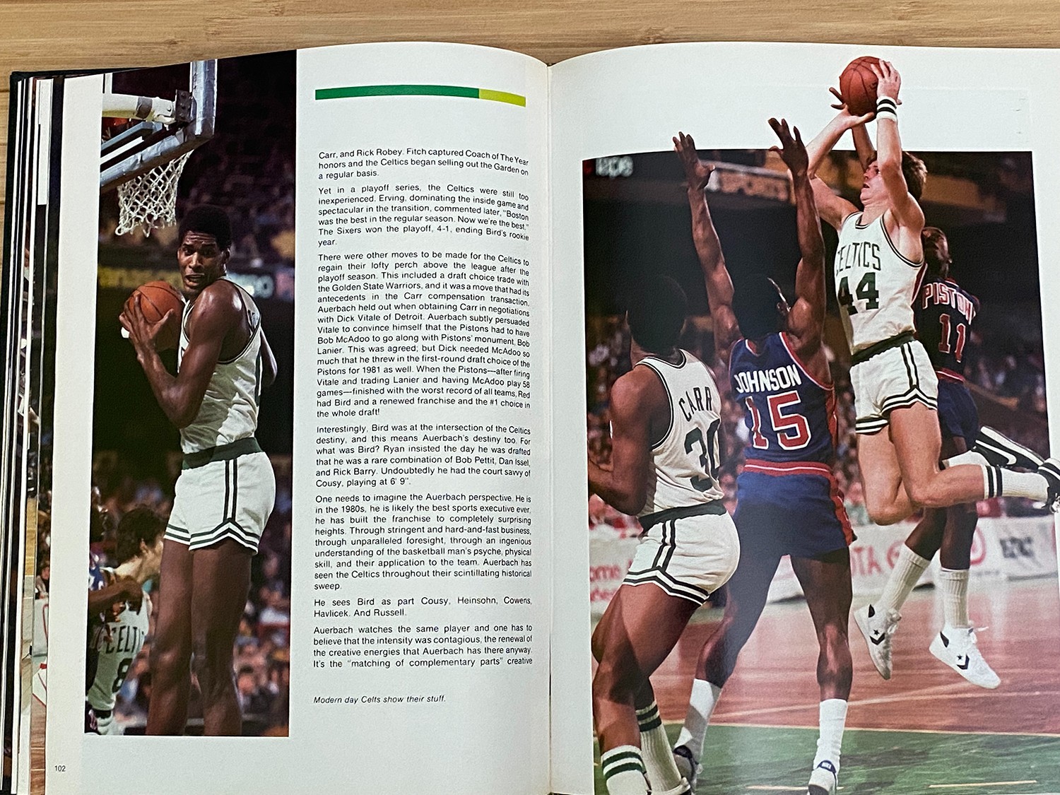 Boston Celtics: Four Decades of Excellence SIGNED by Dennis Johnson! Limited Ed