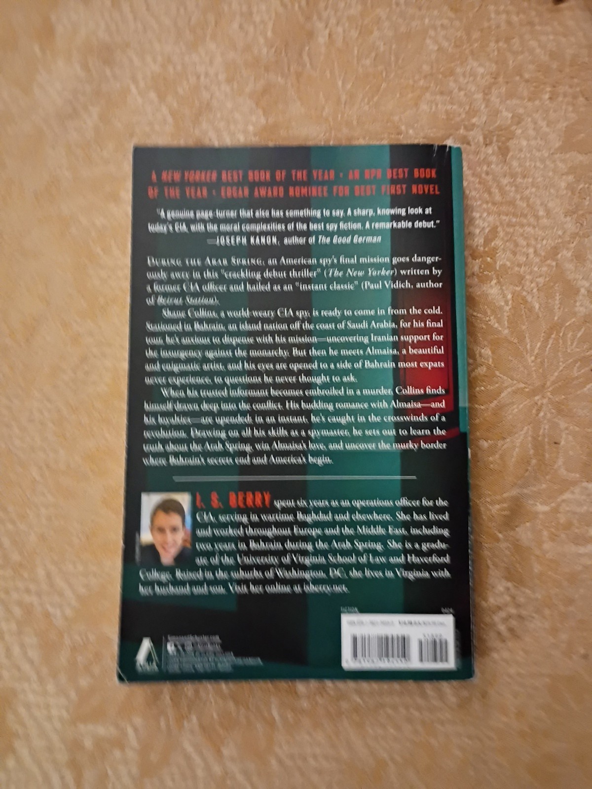 The Peacock and the Sparrow I.S. Berry 2024 Atria Paperback Espionage Novel Book