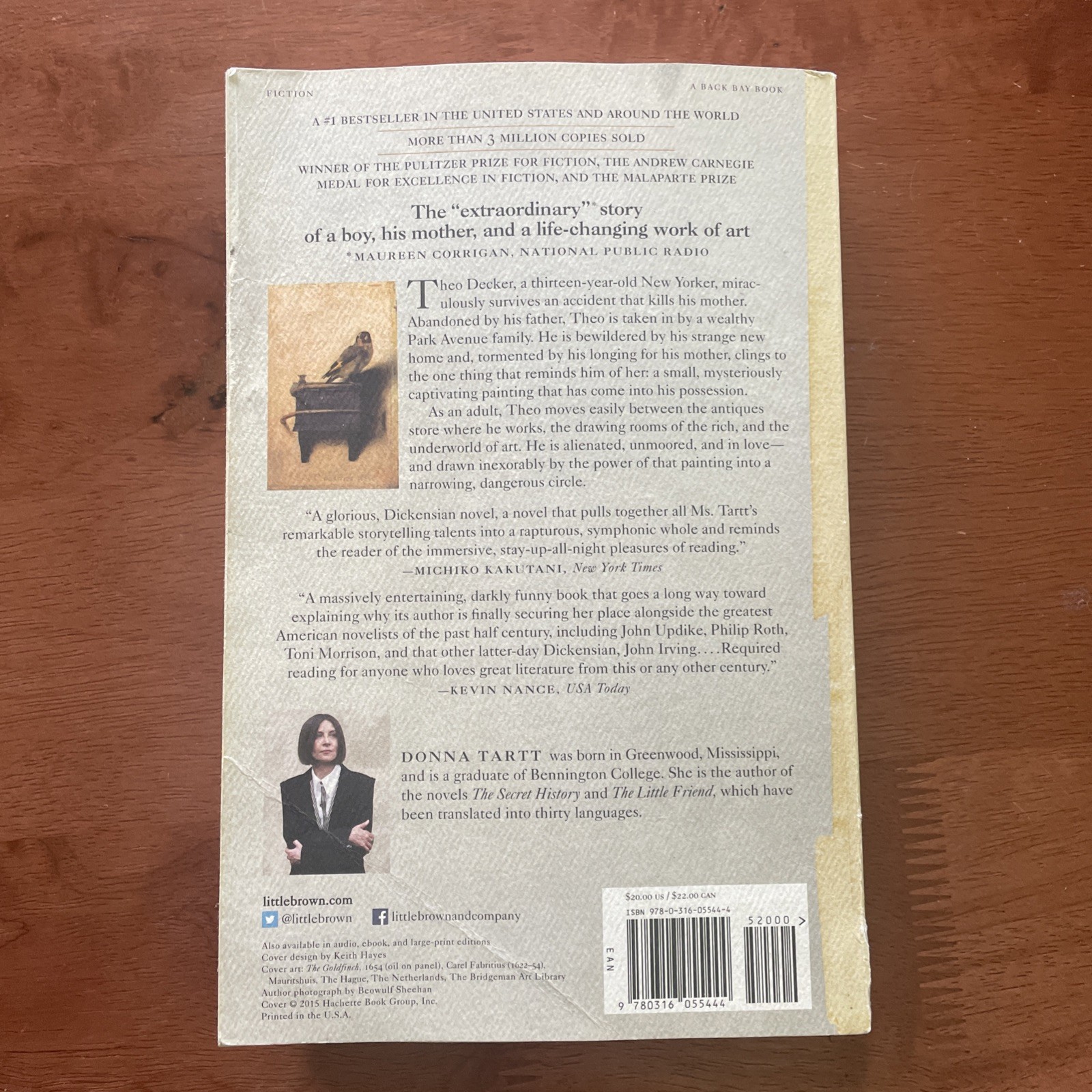 The Goldfinch Pulitzer Prize for Fiction, Donna Tartt, Paperback