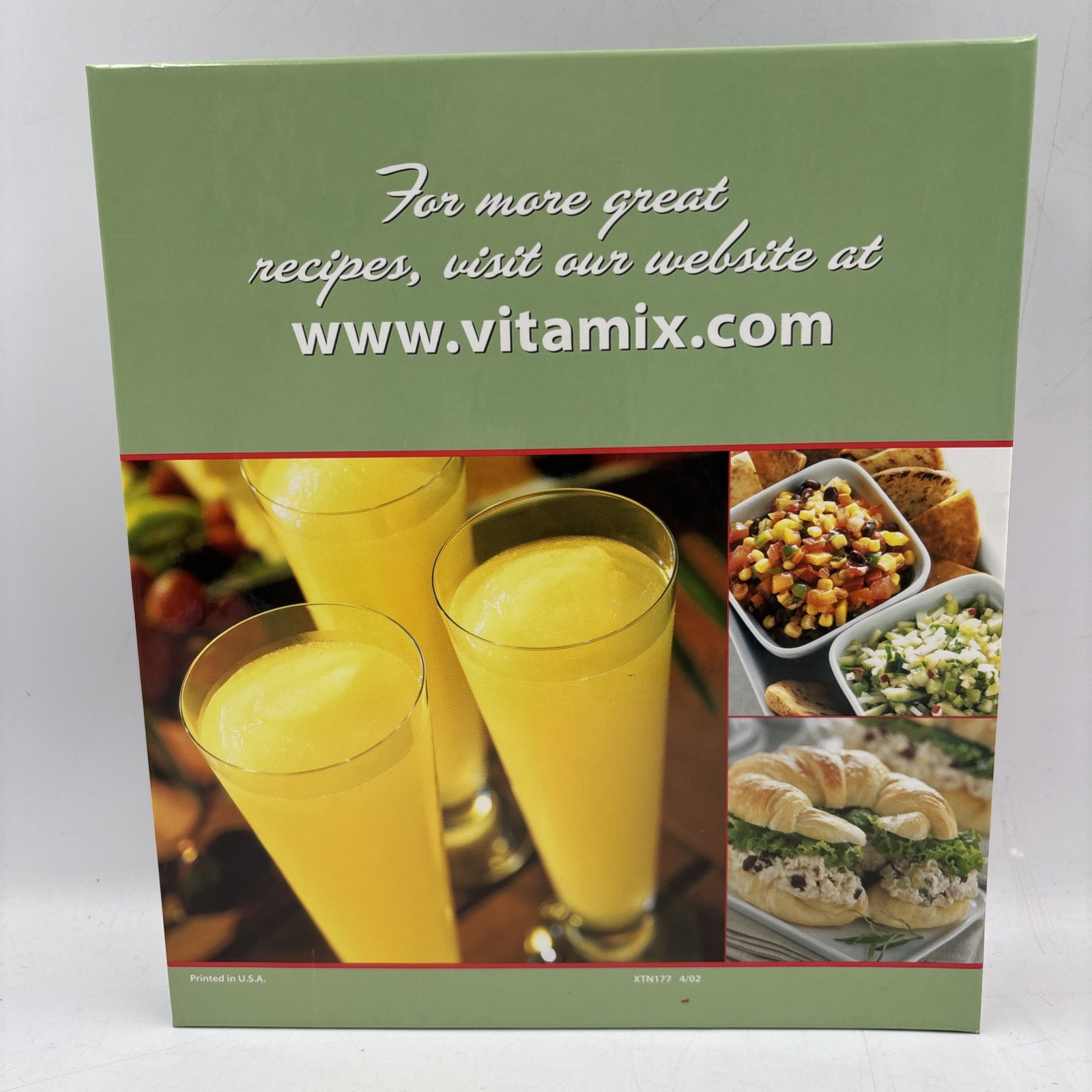 Vita Mix Whole Food Recipes For Better Living Cookbook Hardcover 3 Ring Binder