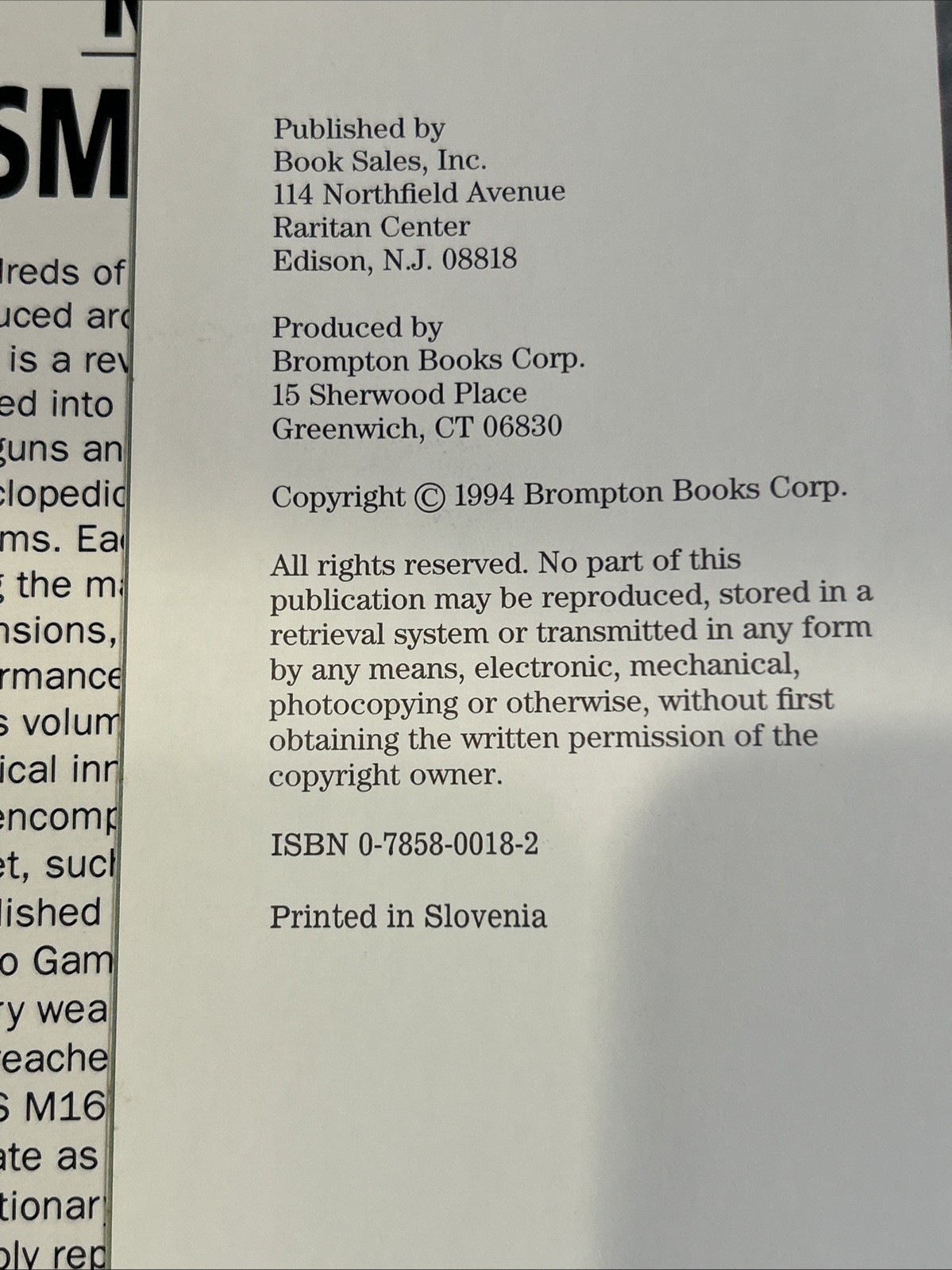1994 Modern Small Arms by Ian V. Hogg Hardback Dust Jacket Book GUC