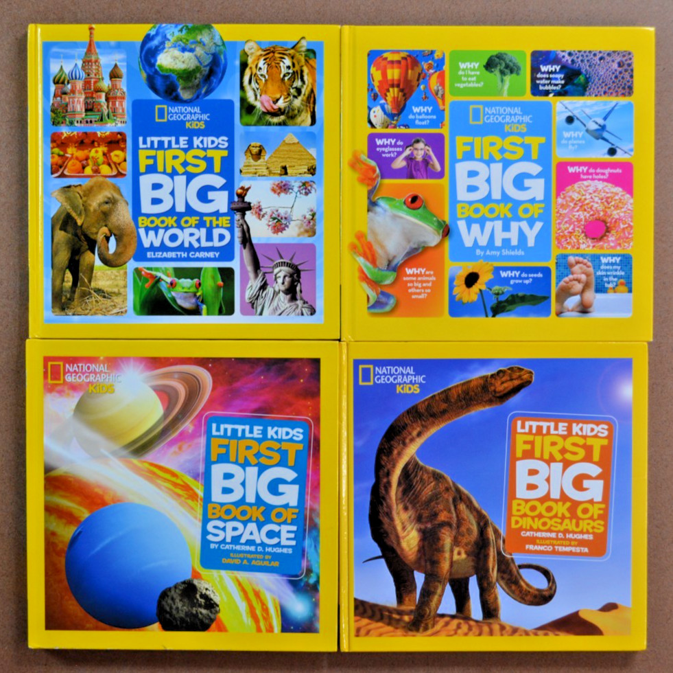 Lot of 4 HB National Geographic Kids FIRST BIG BOOK OF Series Picture Books E4