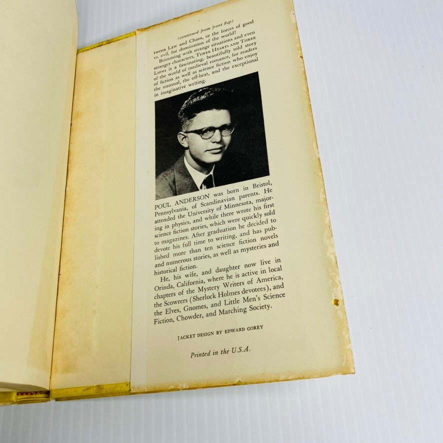 Three Hearts and Three Lions / Poul Anderson / HC/DJ Book Club Edition