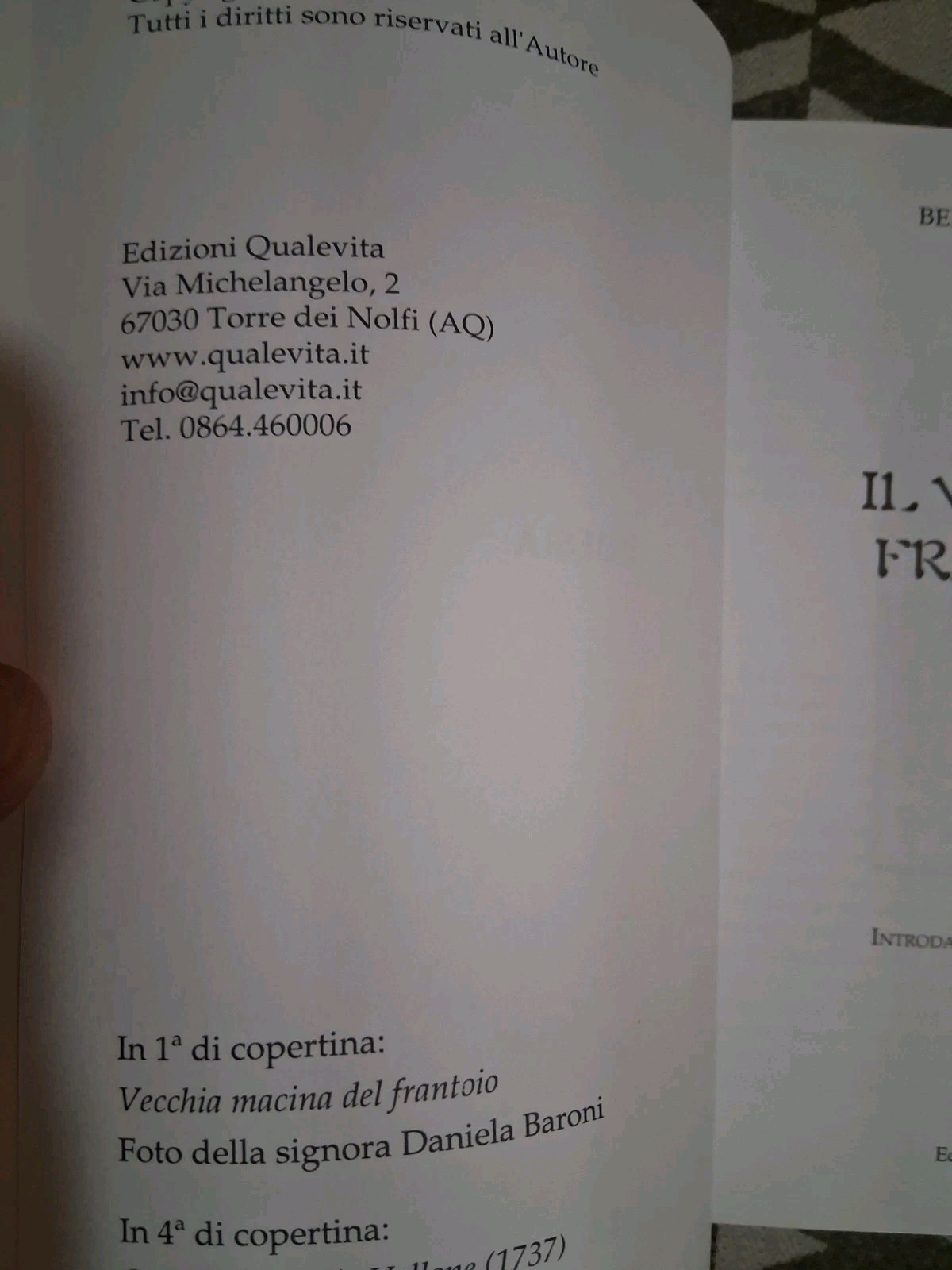 Lot Of 5 Italian Language Paperbacks Berardino Ferri Poem Books