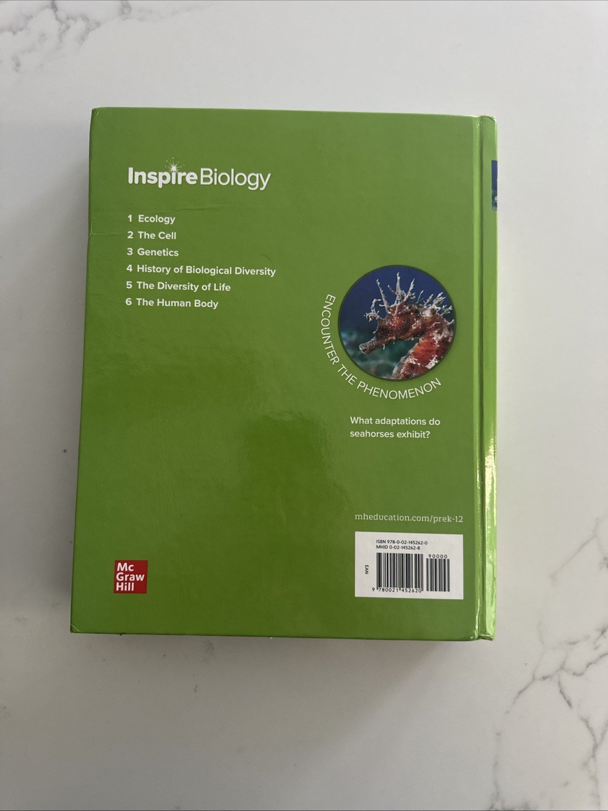 Inspire Science: Biology, G9-12 Student Edition (BIOLOGY DYNAMICS OF LIFE)