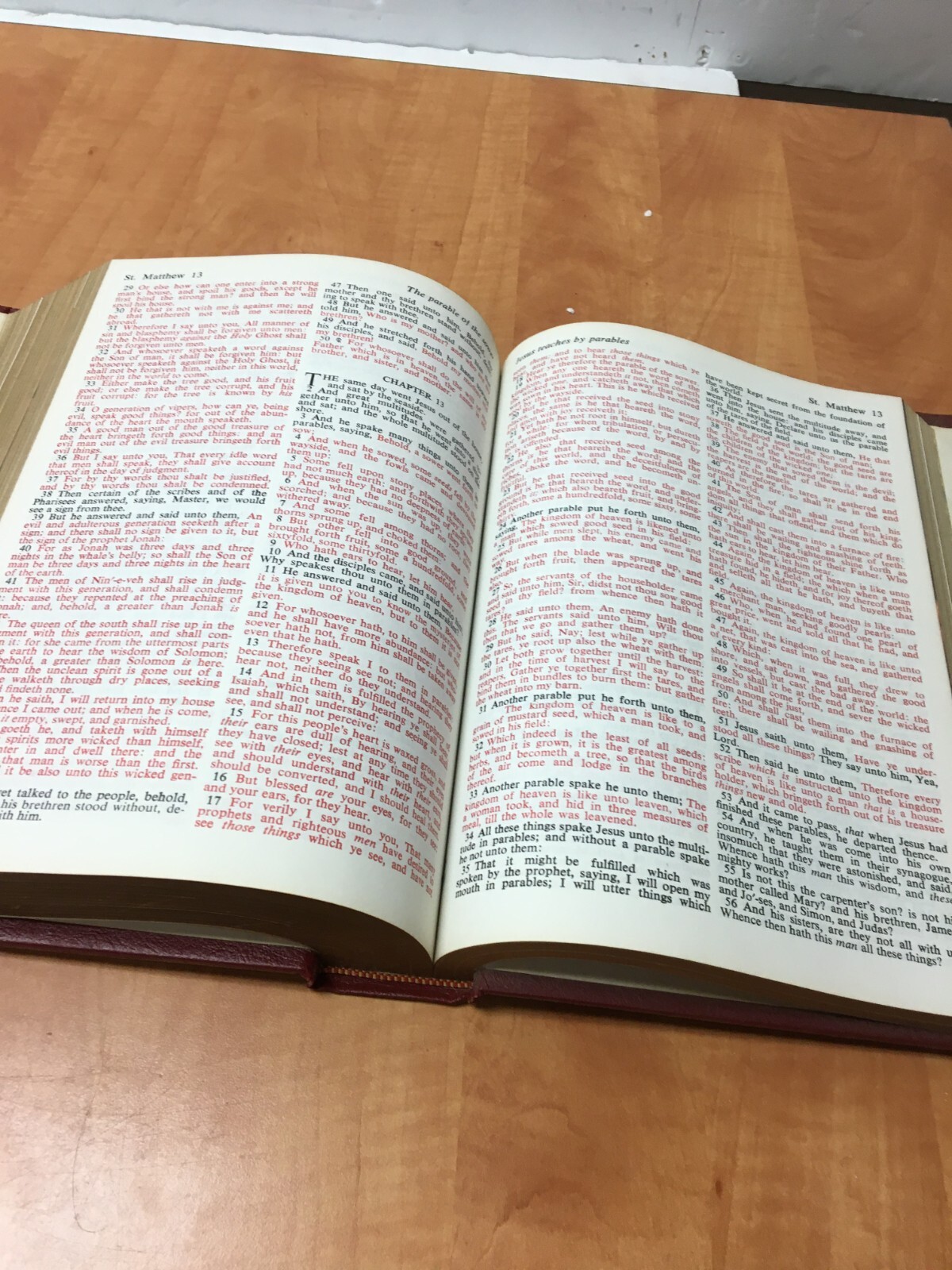Holy Bible King James Version Giant Print Words Of Christ In Red Nelson Regency
