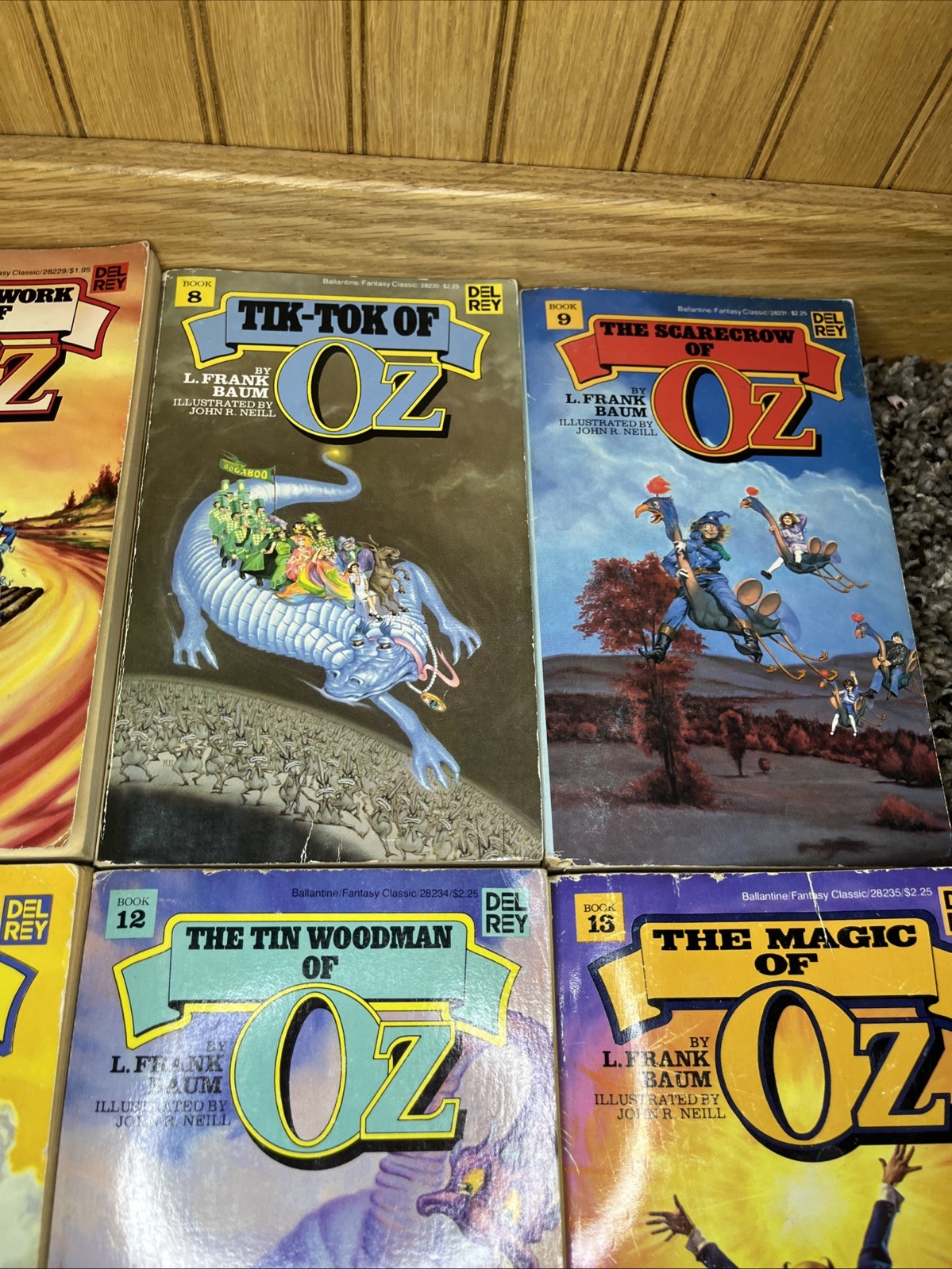 Lot of 9 The Land of Oz Paperback Books L. Frank Baum (3 & 6 – 13).