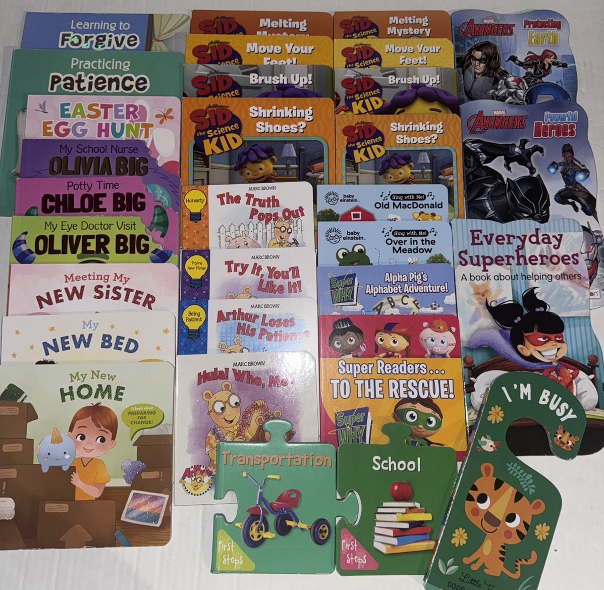 Lot of 30 SMALL Board Hard Picture Day Care Kid Children Books MIX AS PICTURED