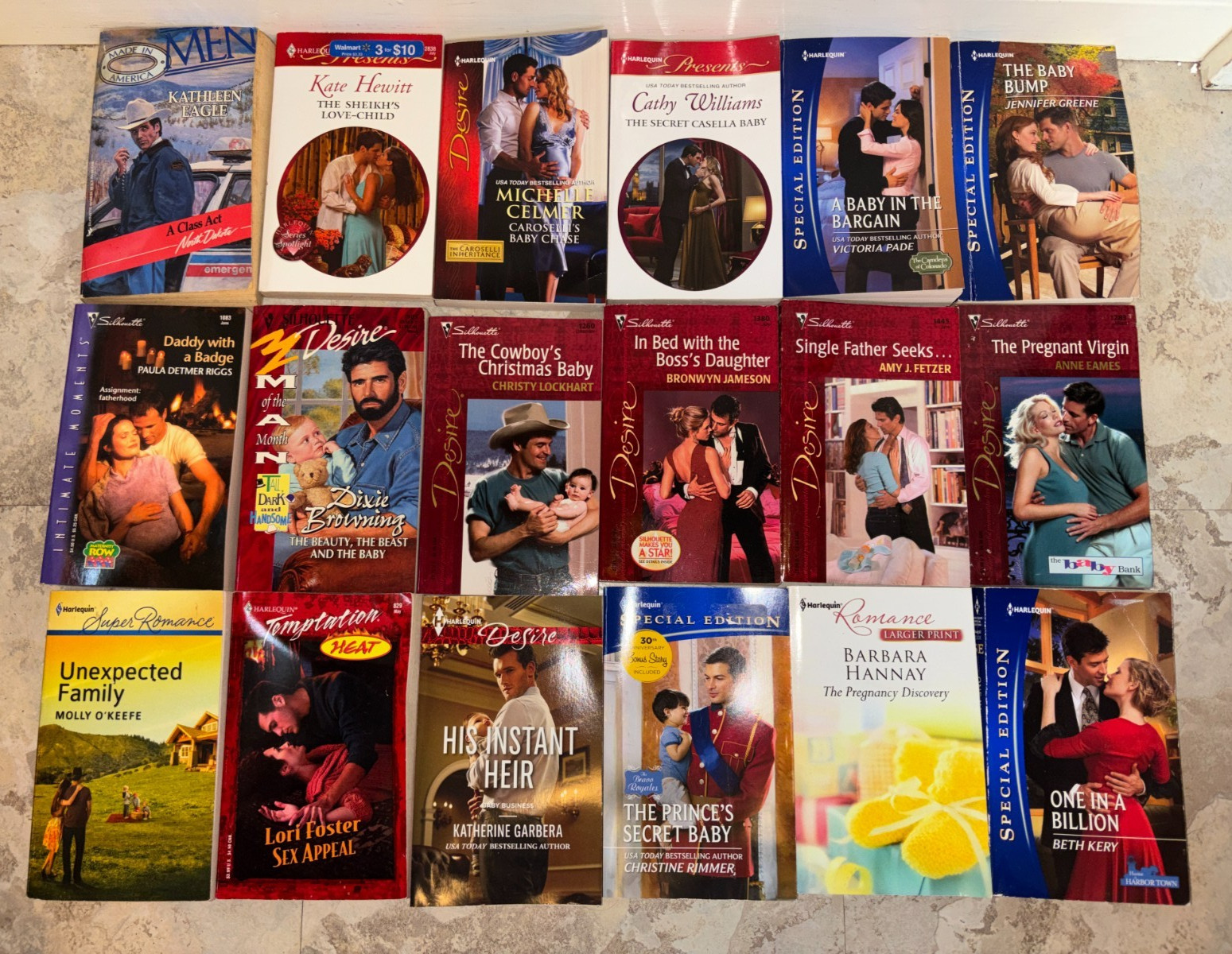 46 Silhouette & Harlequin Romance Book Novels Published 1990s-2010s VG! FreeShip