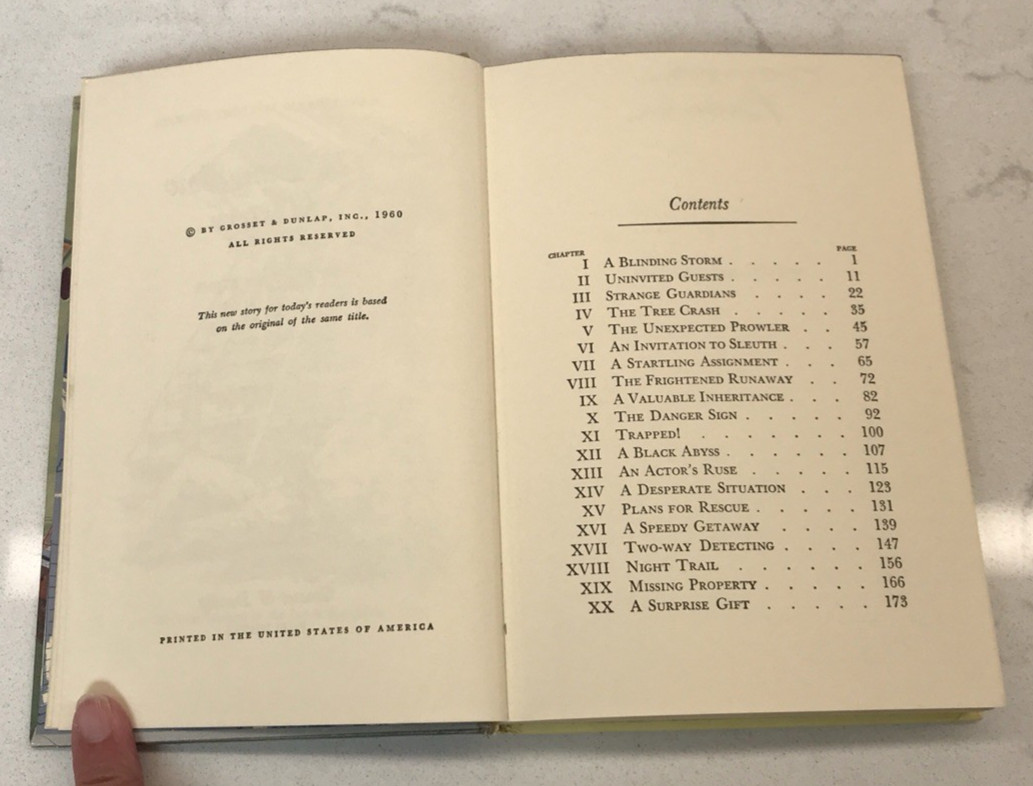 Vintage Nancy Drew by Carolyn Keene Hardback Books Mixed Lot of 3 Numbers 2/3/32
