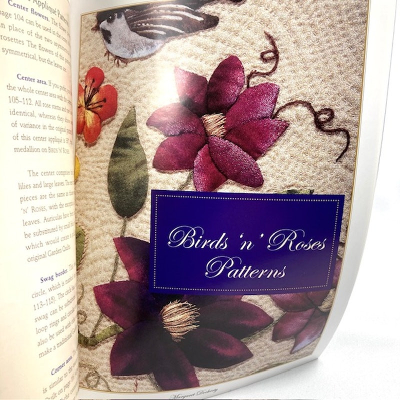 Birds N Roses Soft Cover Applique Pattern Book over 125 pages Margaret Doucherty
