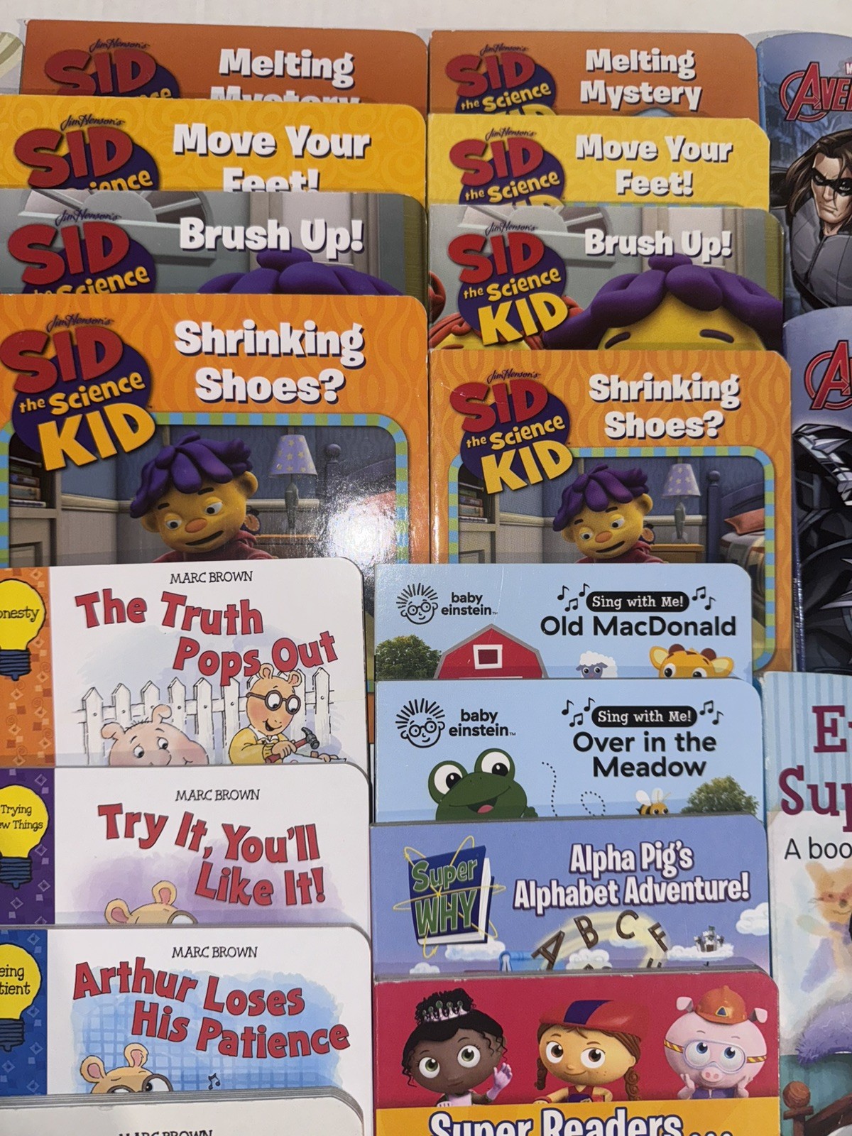 Lot of 30 SMALL Board Hard Picture Day Care Kid Children Books MIX AS PICTURED