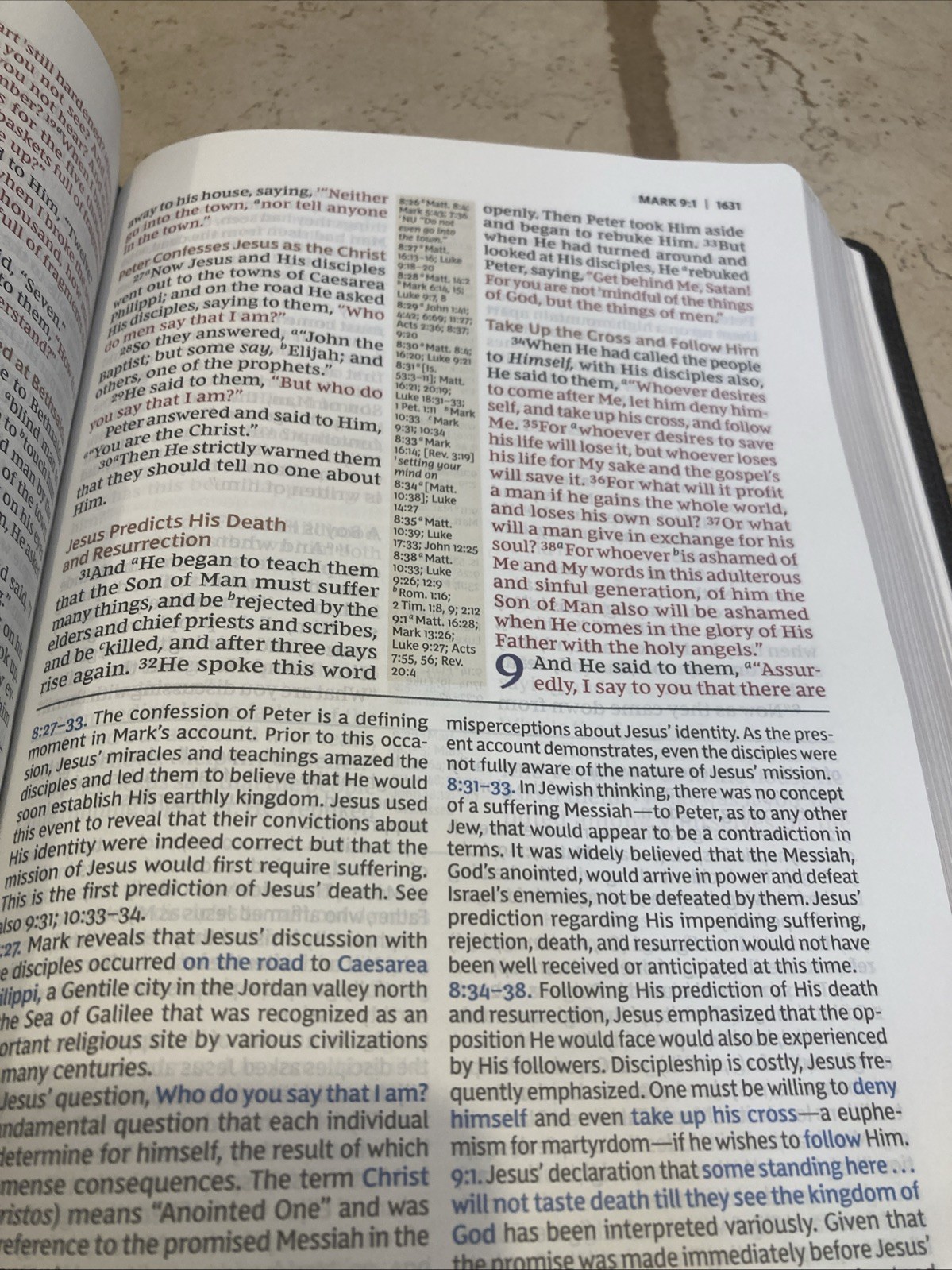 NKJV Evangelical Study Bible Genuine Leather Black – 10.5 FONT SIZE – RED LETTER