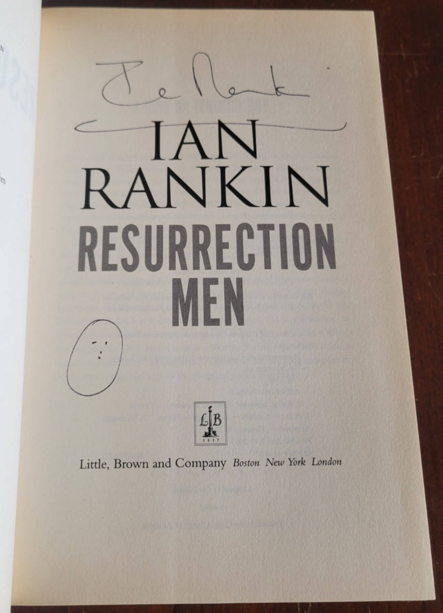 Resurrection Men – SIGNED by Ian Rankin – 1st US Ed. 2001 HC DJ Inspector Rebus