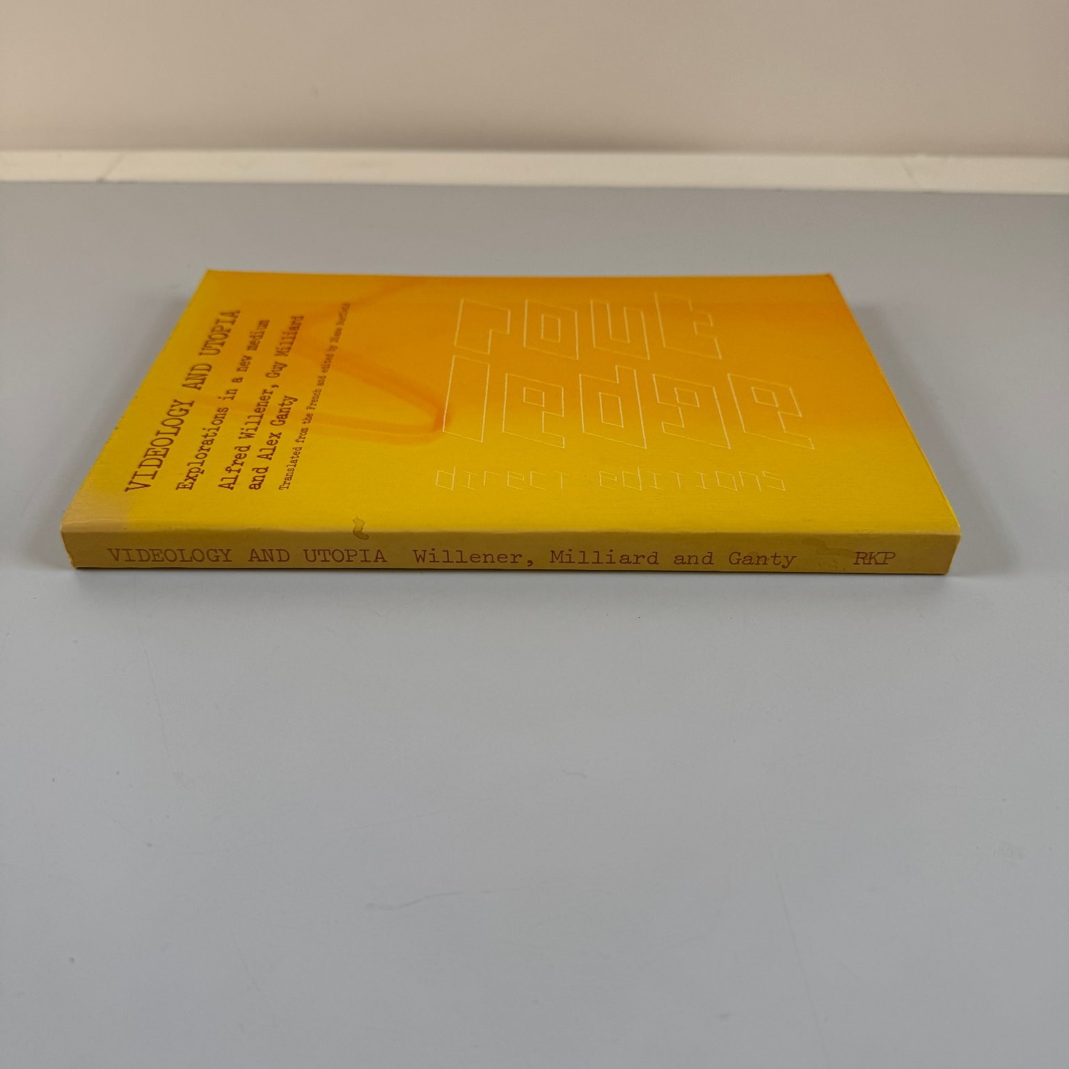 Videology and Utopia Willener Milliard Ganty 1976 First Edition Routledge