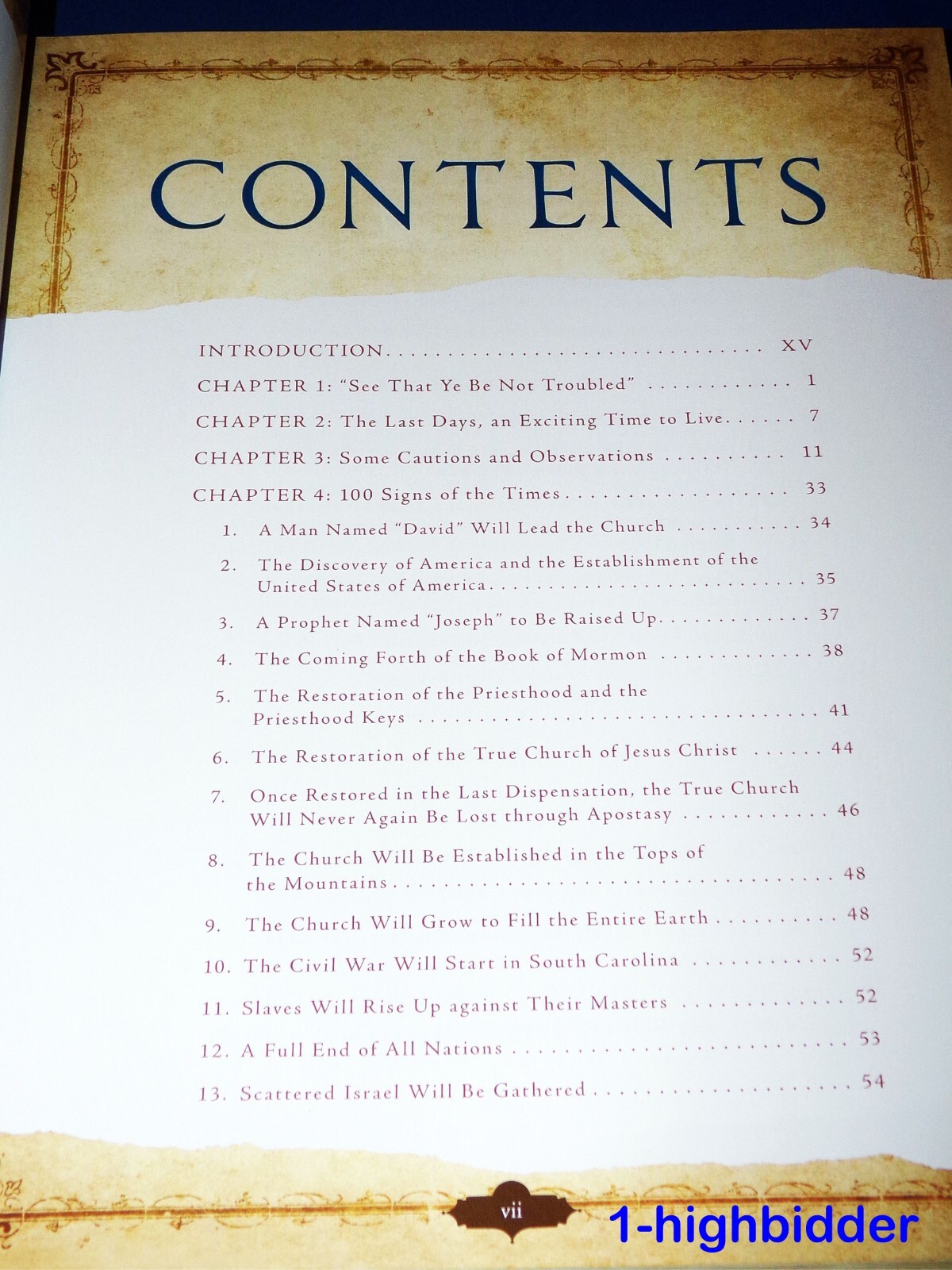 100 Signs of the Times Second Coming of Christ DELUXE 1st Ed HC Ridges Mormon