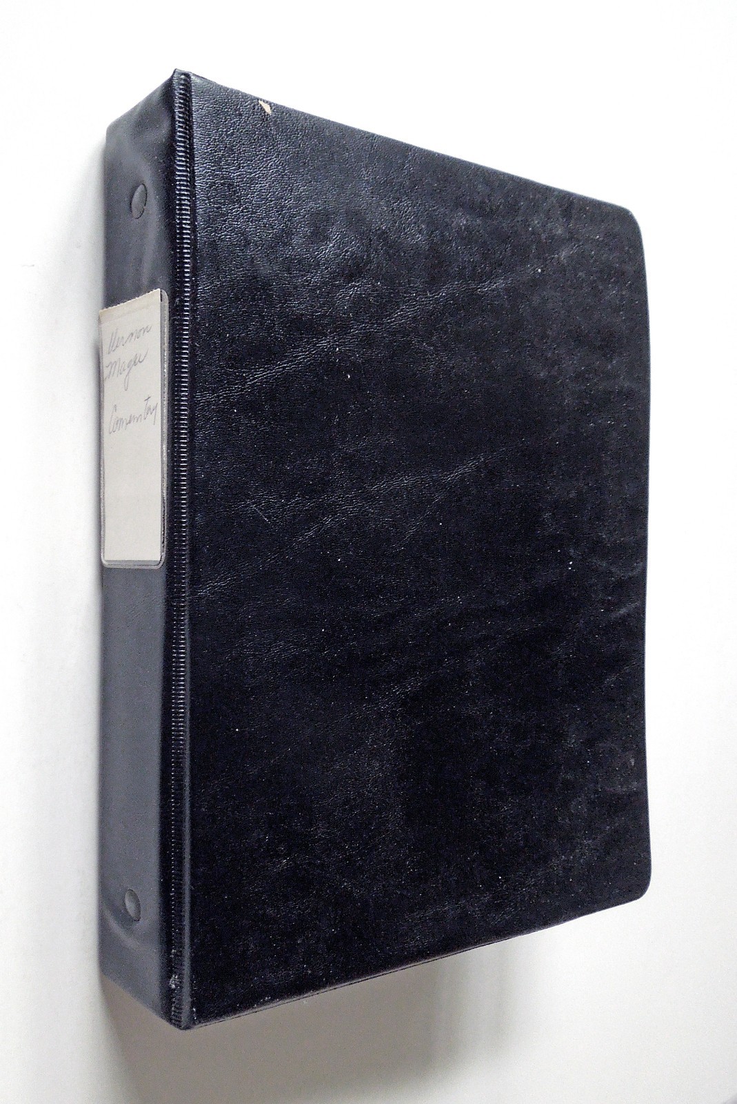 J. Vernon McGee’s Notes on the Holy Bible (partially complete, w/binder)