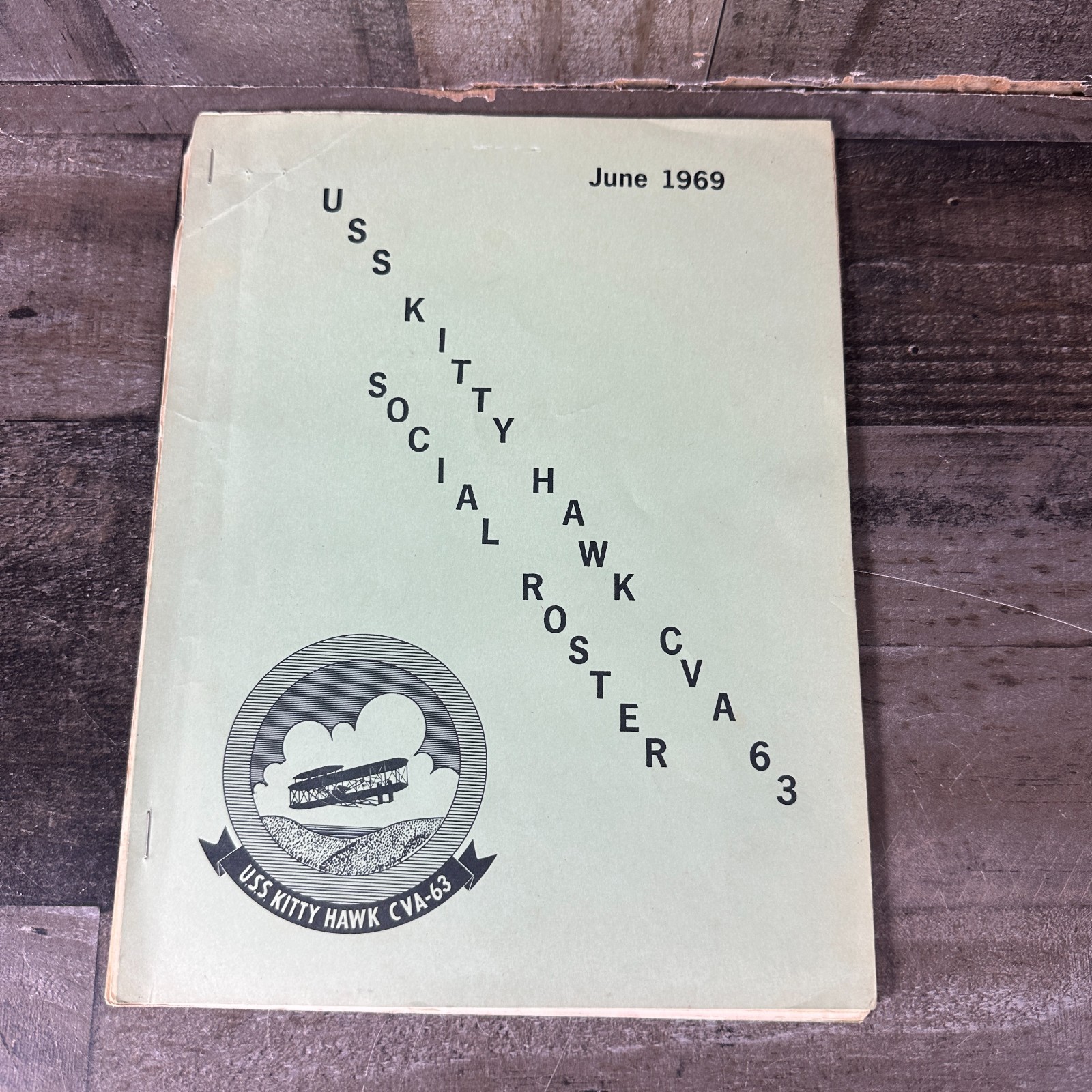 USS Kitty Hawk (CVA-63) Social Roster June 1969 Paperbook Navy Military