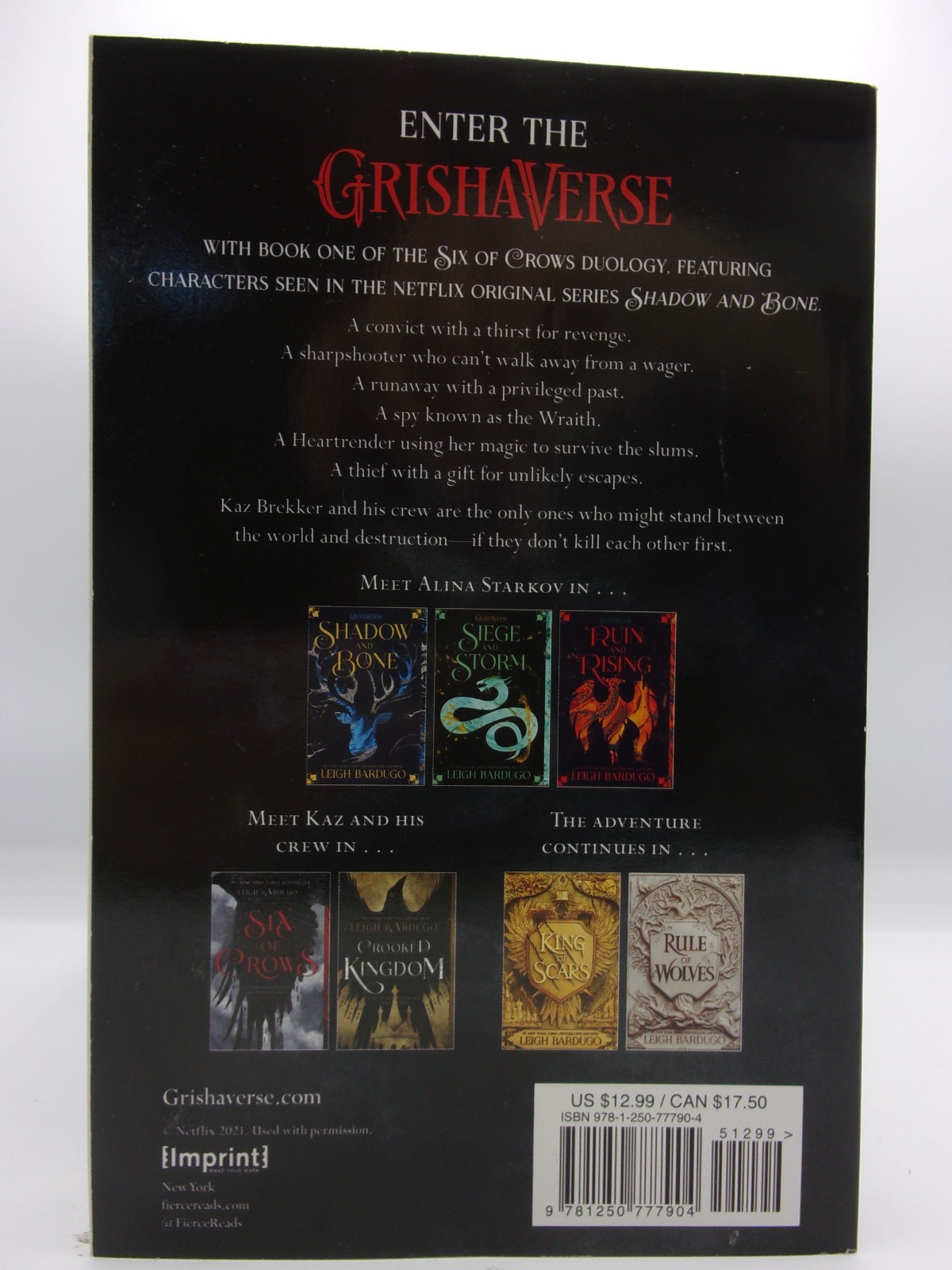 Six of Crows by Leigh Bardugo (2021, Trade Paperback) New