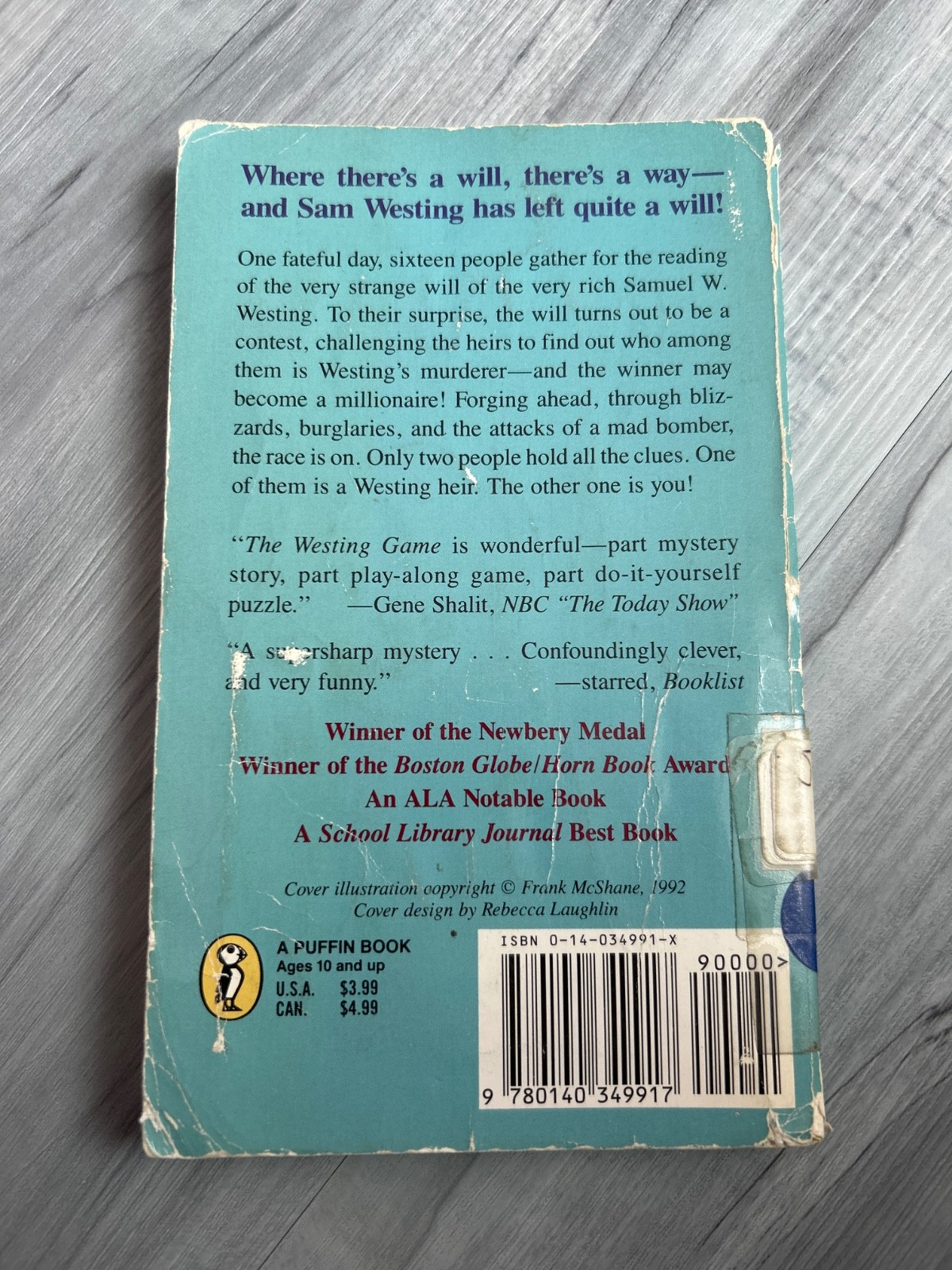The Westing Game – Paperback By Raskin, Ellen