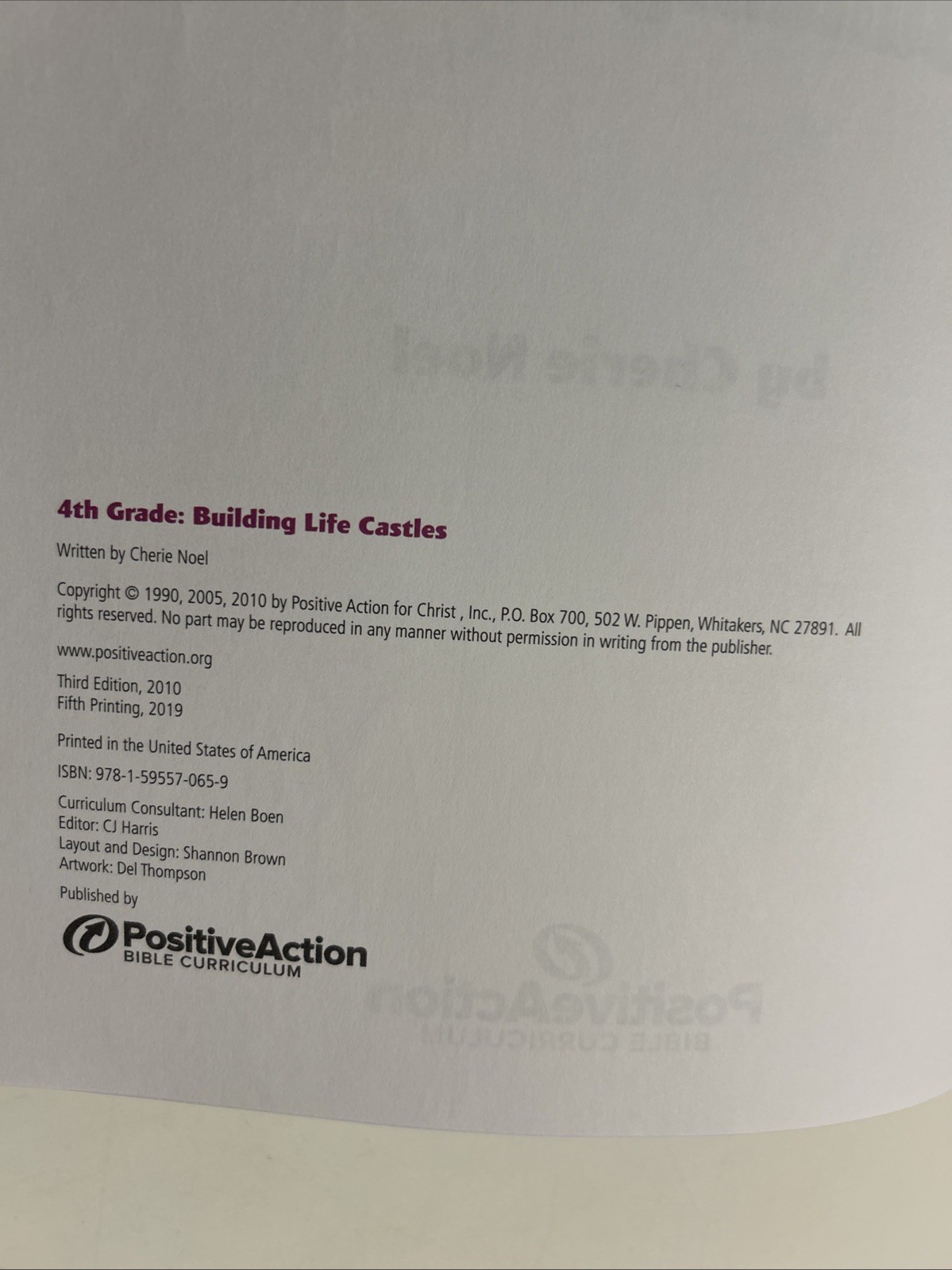 Building Life Castles Student Manual by Cherie Noel