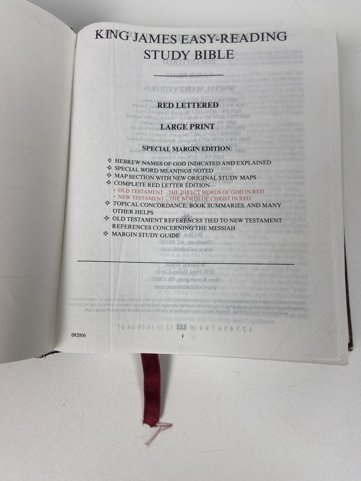 The Sword Bible KJVER Easy Reading Study Bible Large Print Red Letter Hardcover