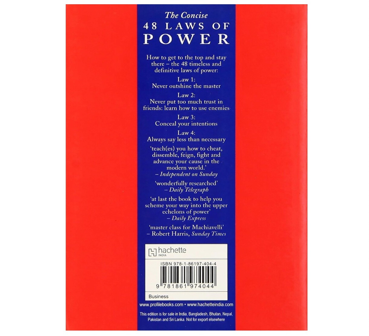 The Concise 48 Laws Of Power (The Robert Greene Collection)