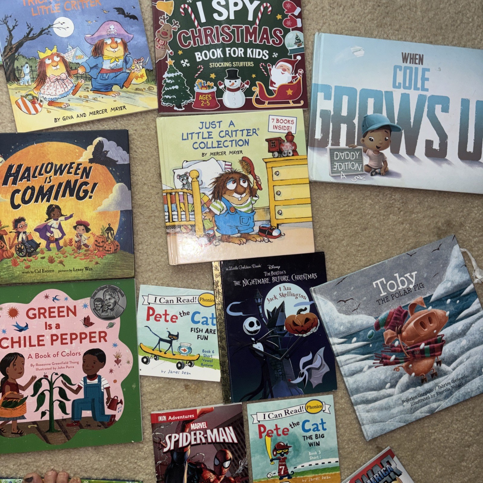 Lot of 30 Toddler Pete The Cat Kindergarten Marvel Books Miscellaneous