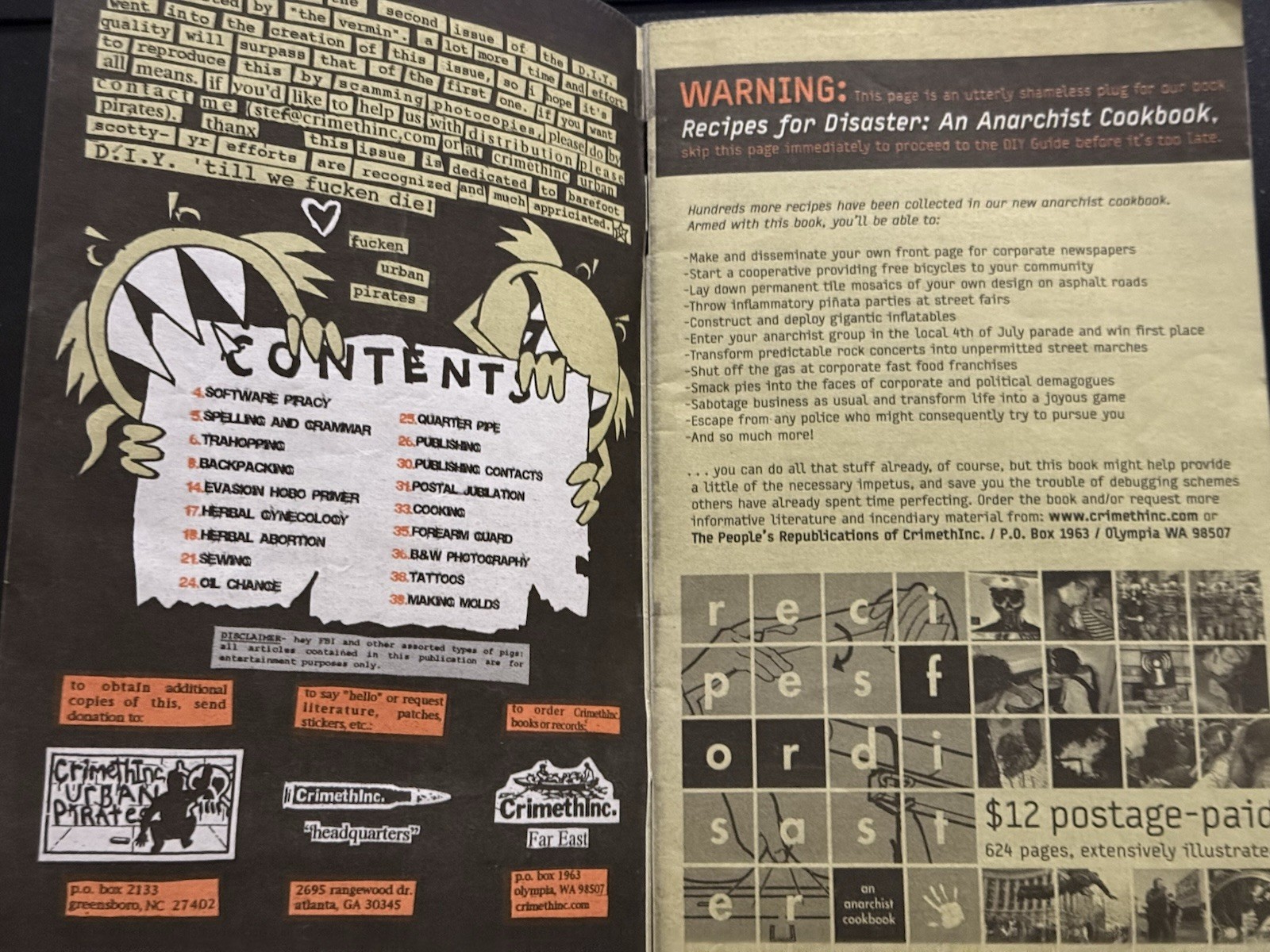 Punk Zine (2002) – D.I.Y. Guide II: Dismantling Capitalism… CrimethInc. 56 pages