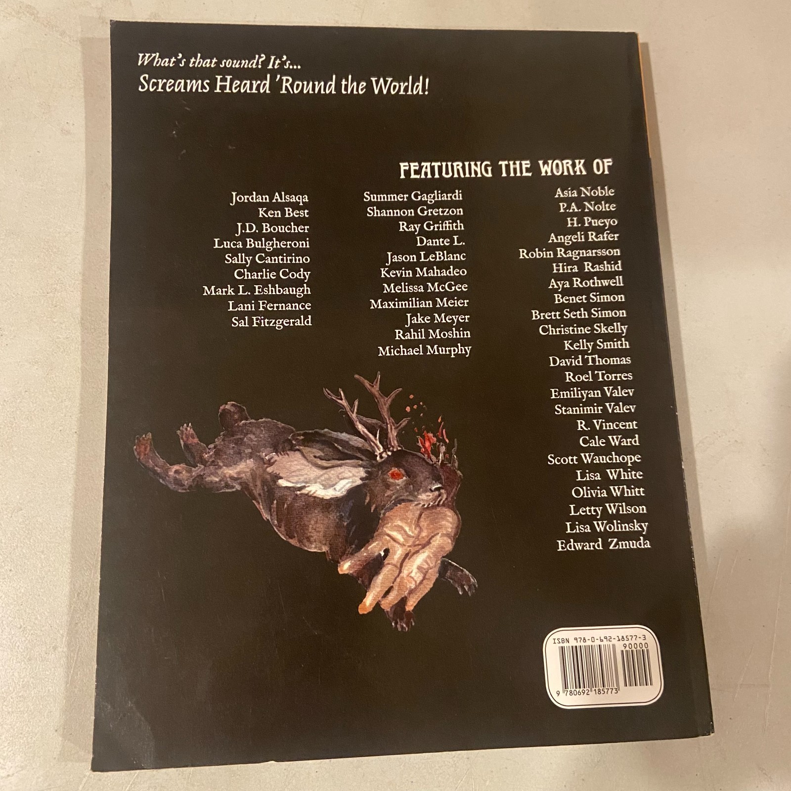 Screams Heard Round the World Paperback 2018 Lindsay Moore Signed Hellcat Press