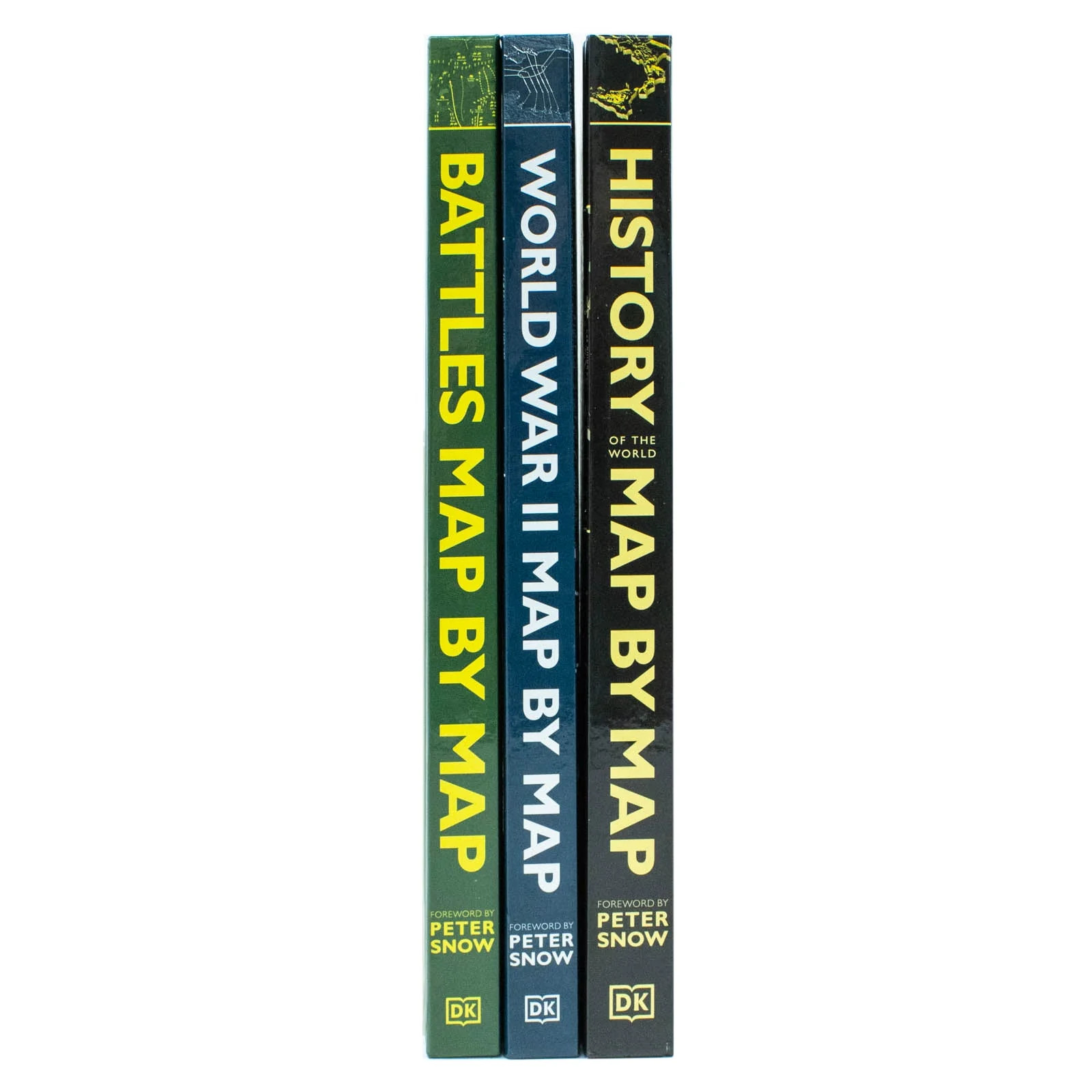 Map by Map Series 3 Books Collection Set (Battles, History of the World & World