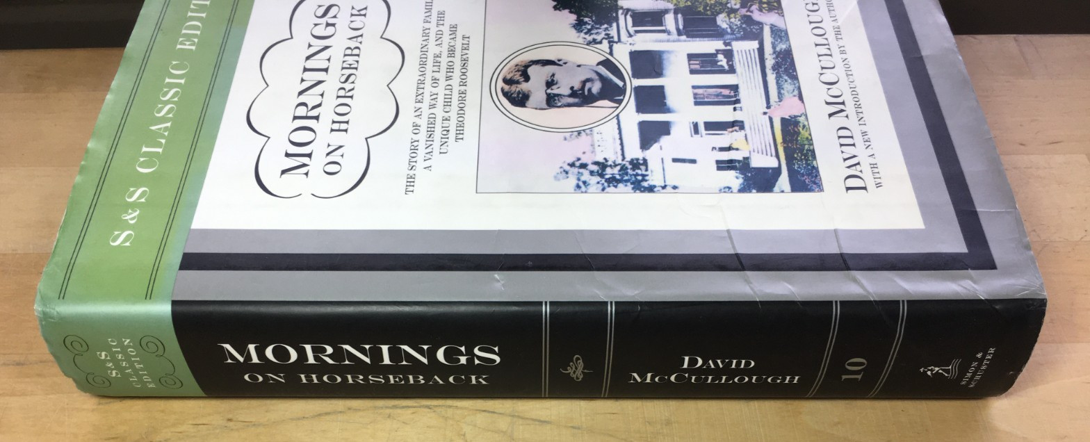 Mornings on Horseback by David McCullough – 2001 Hardcover w/ Dust Jacket, Good