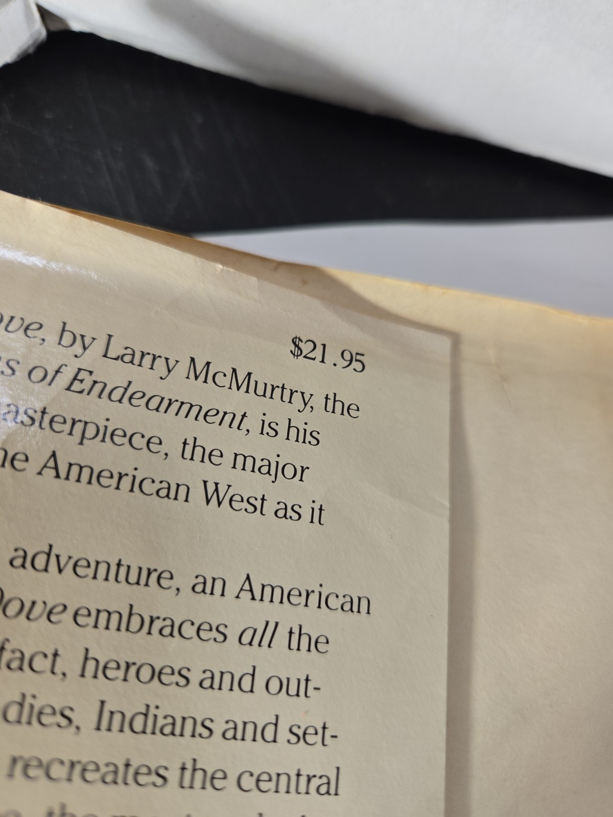 Lonesome Dove by Larry McMurtry Early Edition Hardcover 1985 Page 621 Error