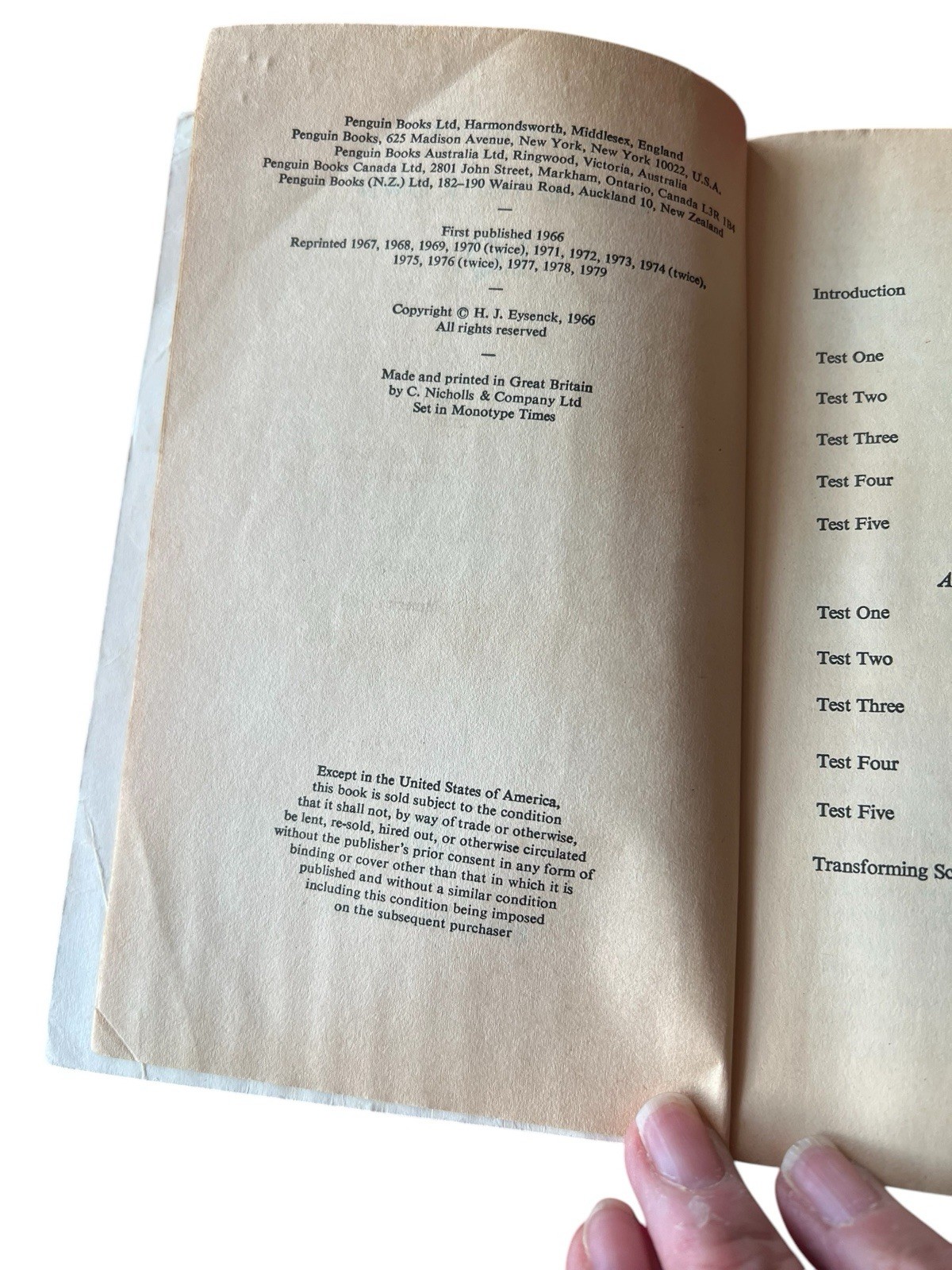 Check Your Own I. Q. by Hans J. Eysenck (1962, Uk- a Format Paperback)